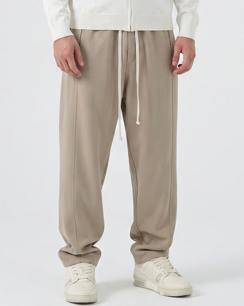 Sottosopra pantalaccio baggy pantalone nero cuciture a vista