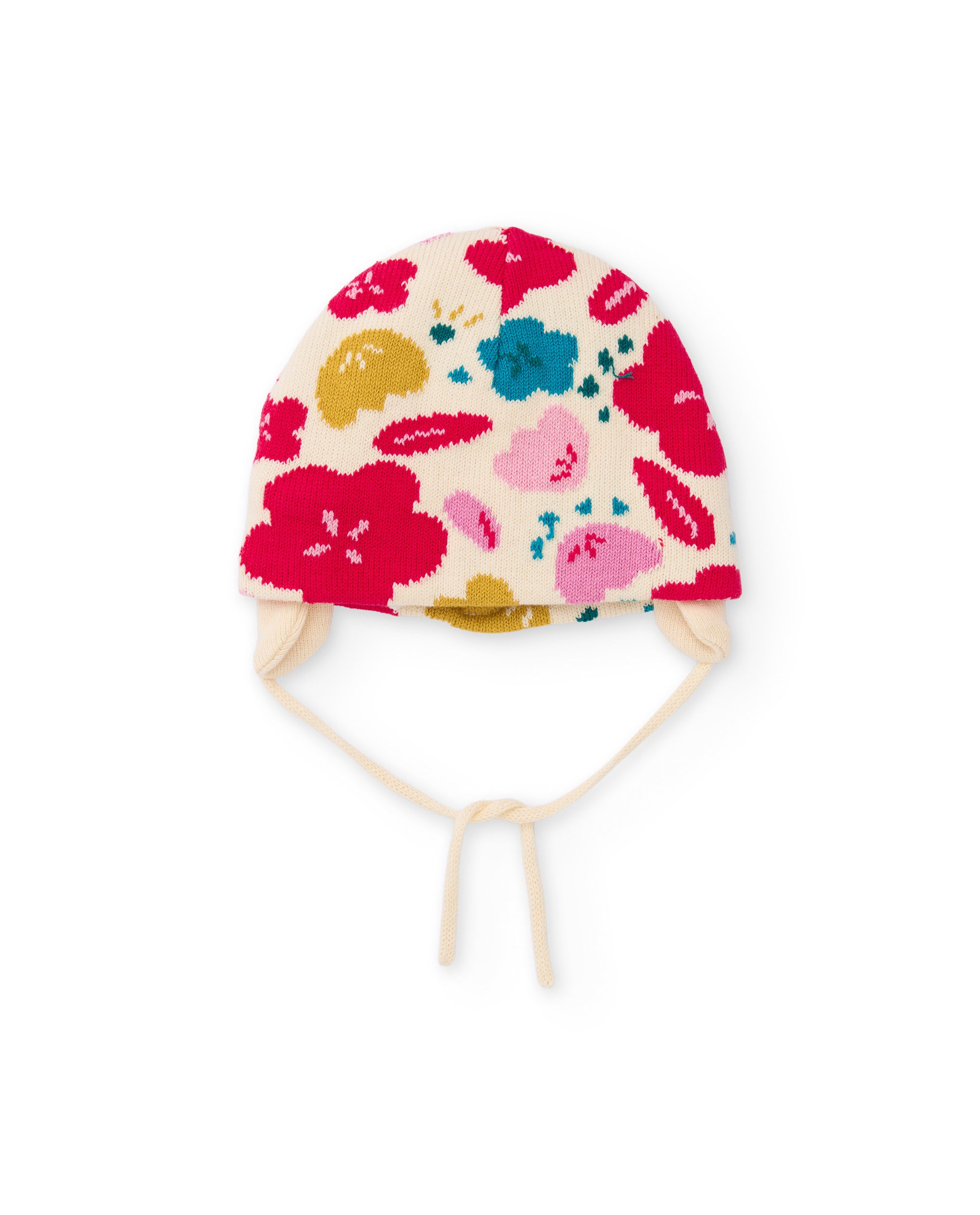 TucTuc Accessori Cappello neonato tricot floreale multicolor