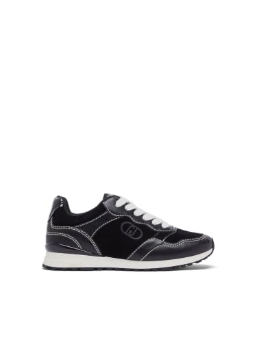 Liu Jo Sneakers Pelle Suede Taglia 35 EU Suola 3 cm