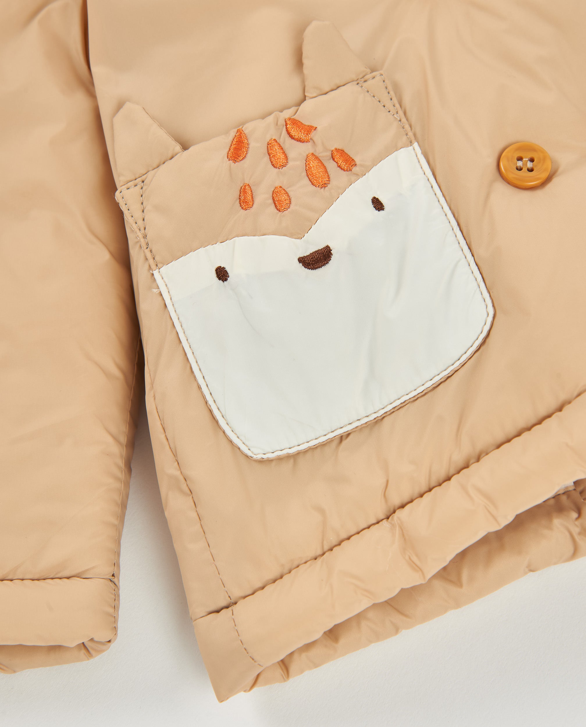 TucTuc Cappotti Cappotto neonato beige cappuccio orecchie