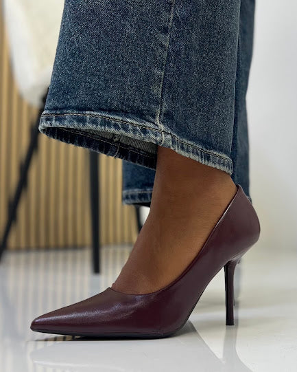 Sottosopra GS6407 Décolleté Ecopelle Donna Bordeaux 38