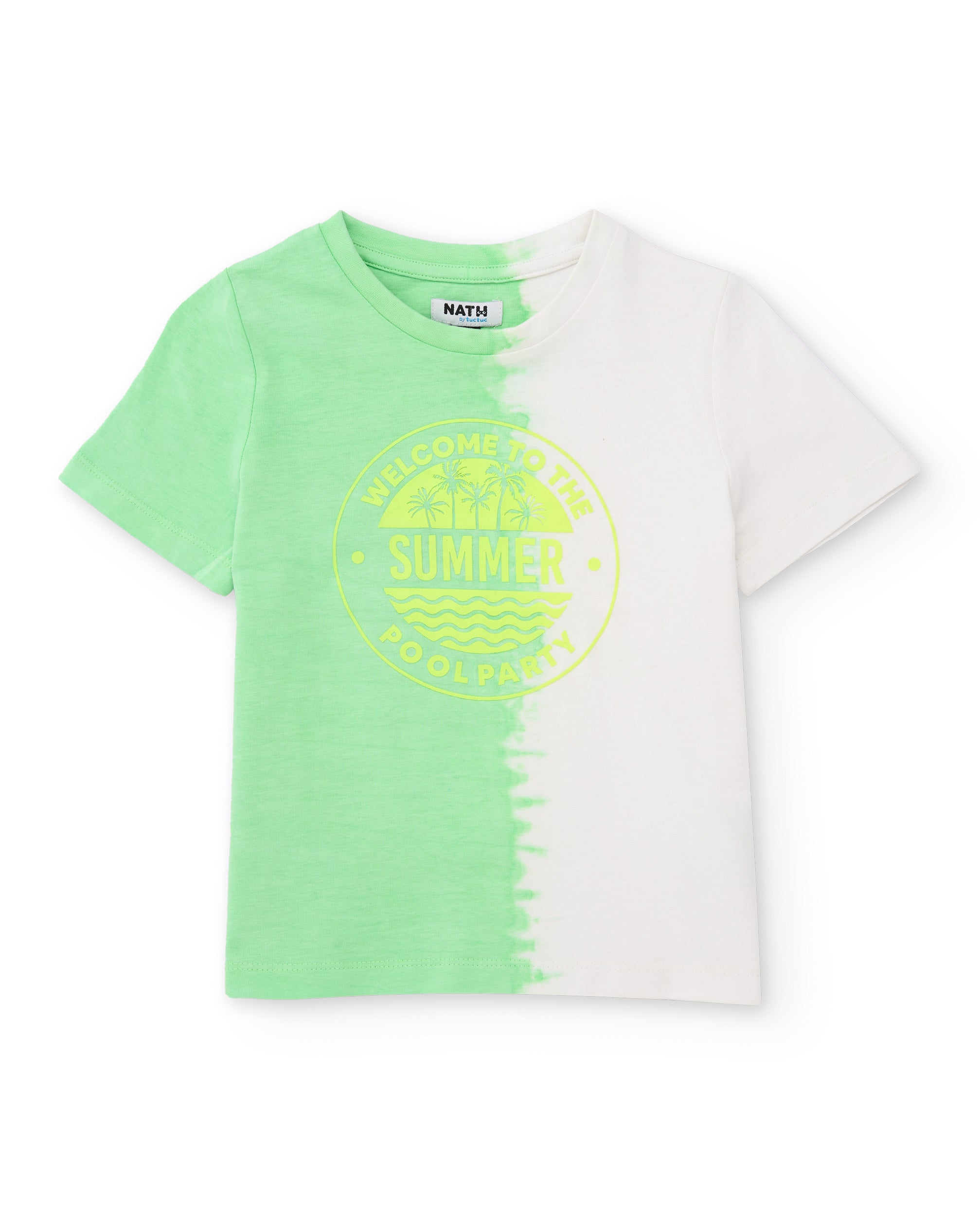 TucTuc Magliette t-shirt bambino verde sfumato
