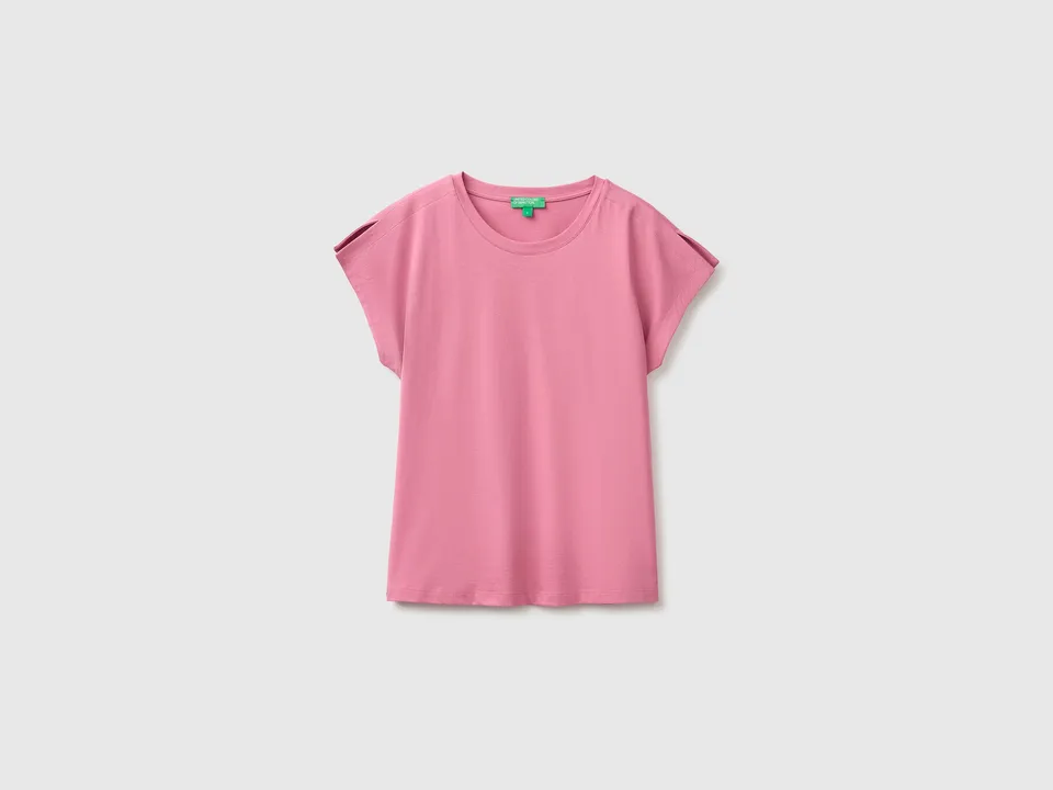 United Colors of Benetton T-Shirt Spacchi Manica Maglietta Cotone M