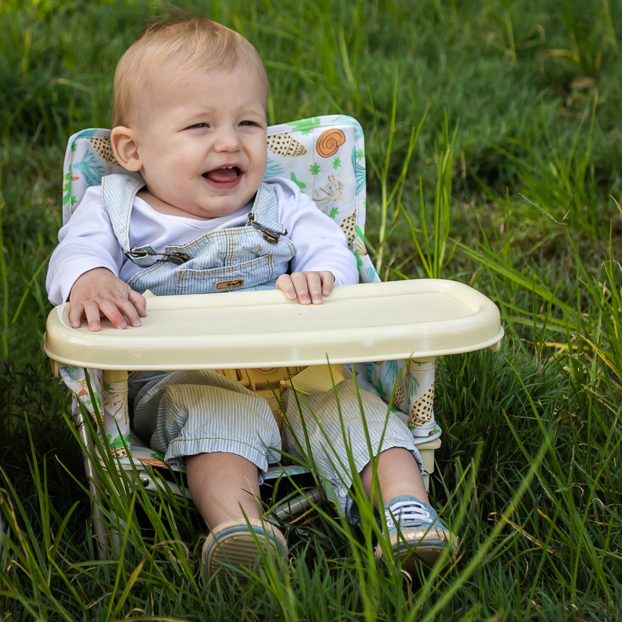 Izimini Sedia Sailor sedia pieghevole con vassoio 6 mesi-3 anni