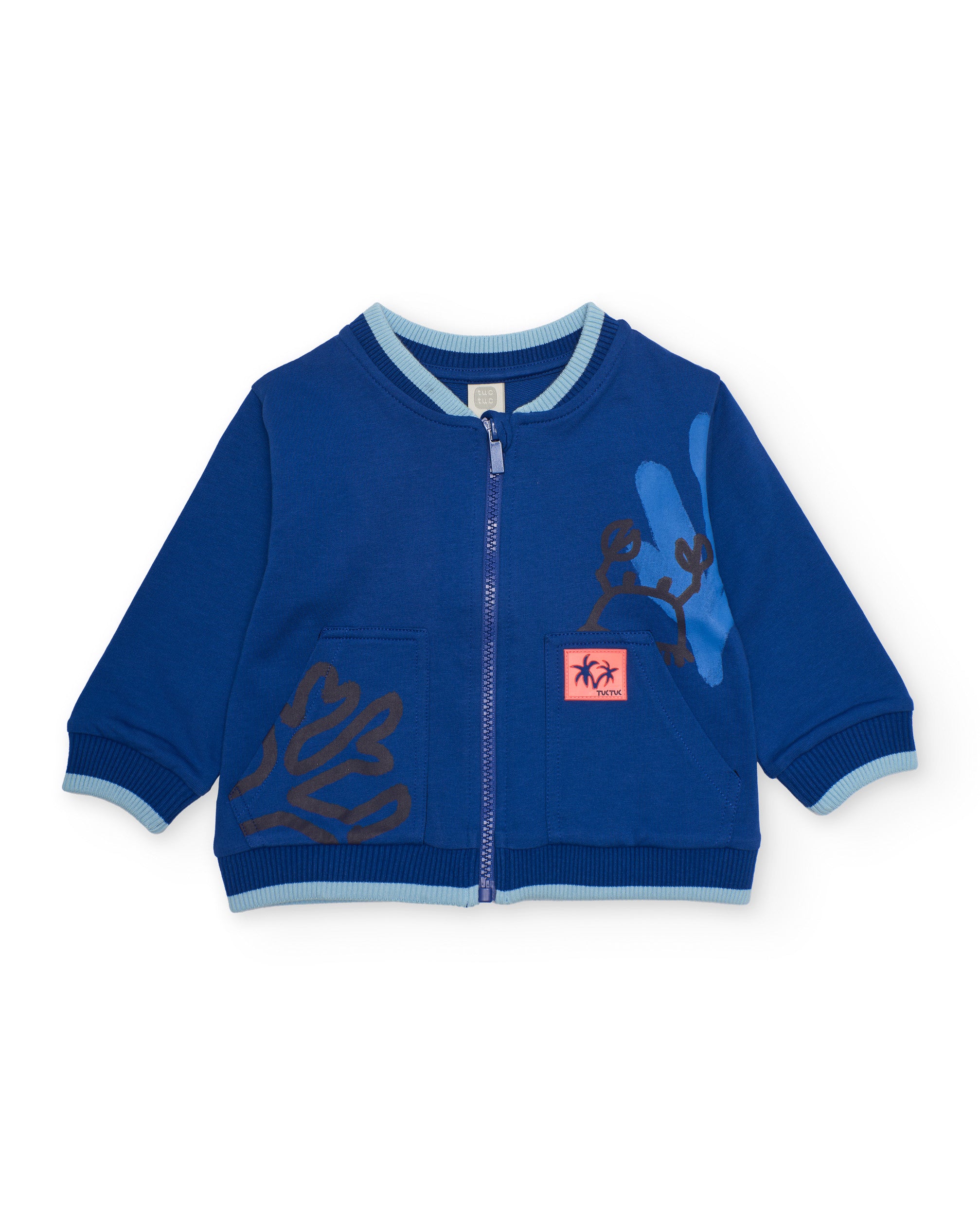 TucTuc Felpe Felpa Bambino Zip Blu Navy