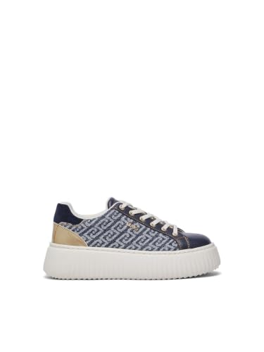 Liu Jo Sneakers Platform Denim Monogram 35 EU
