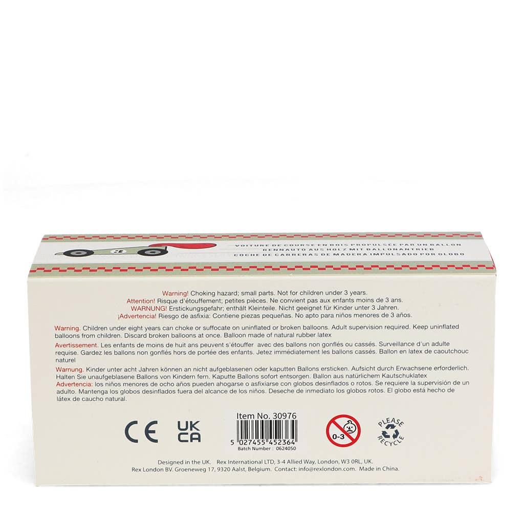 Rex London Auto a Palloncino in Legno Giocattolo