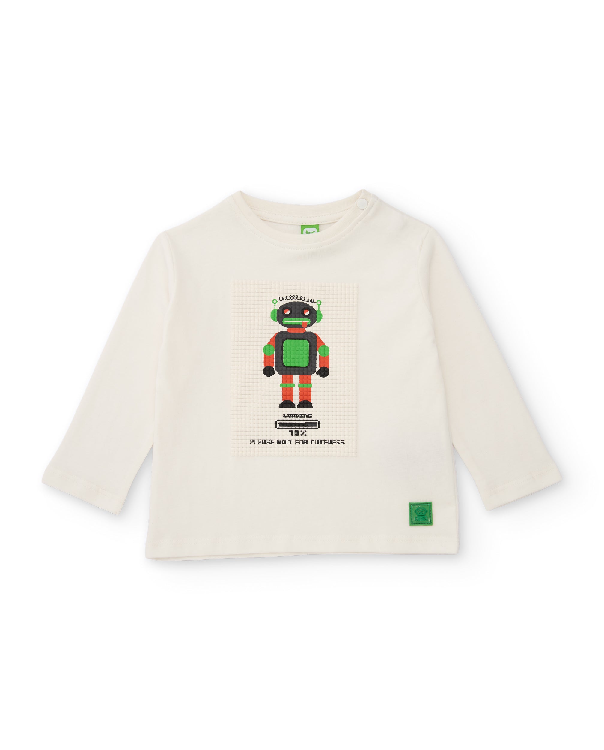 TucTuc Magliette maglia bambino bianco stampa robot