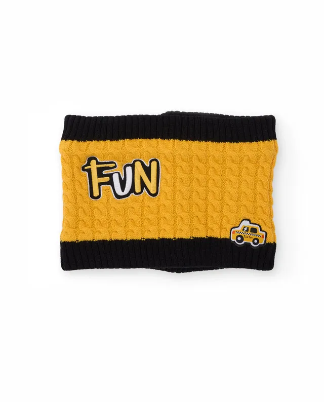 TucTuc Accessori Scaldacollo maglia bambino giallo taglia U