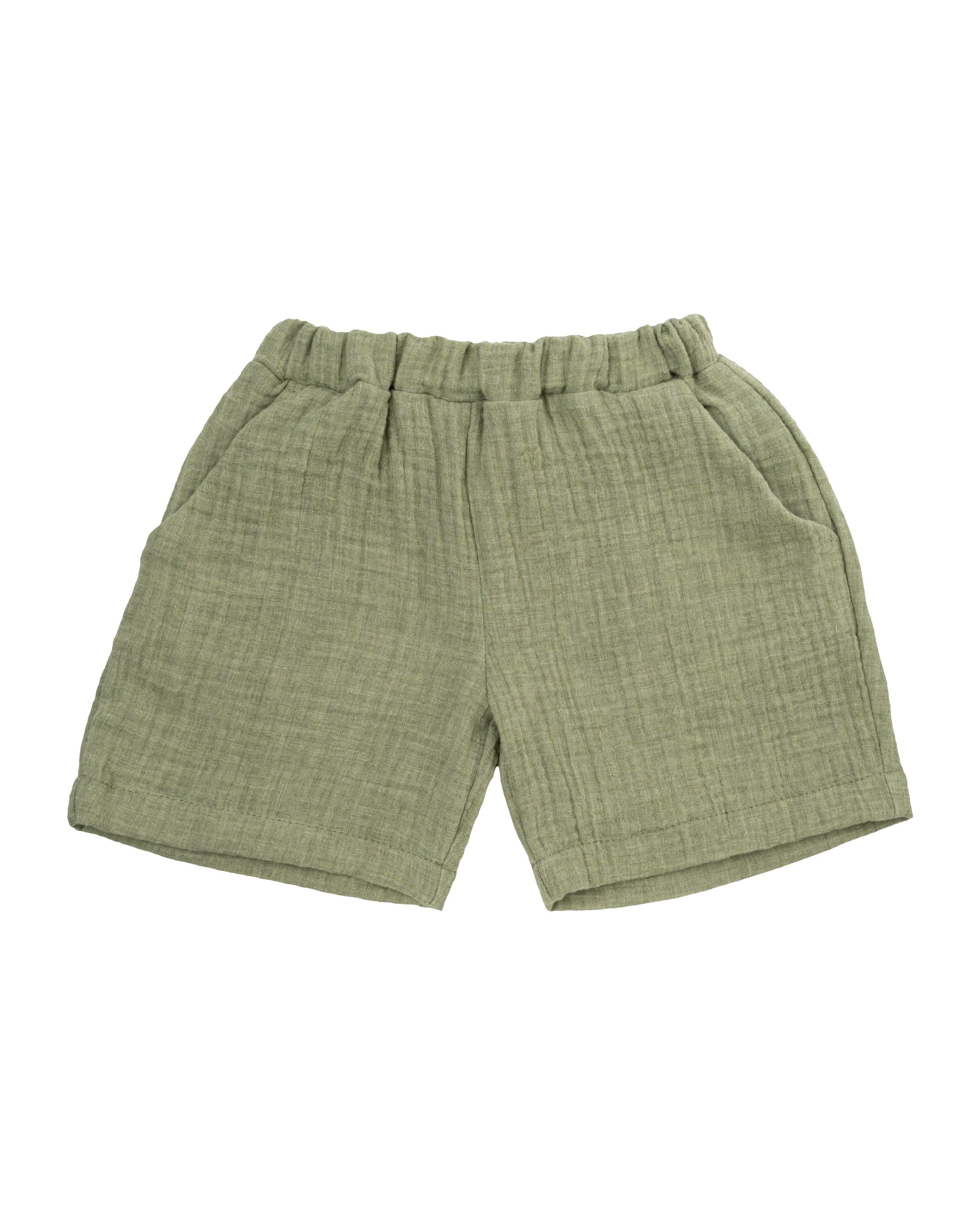 Woolly Organic Shorts Pantaloncini Bimbo Mussola Cotone