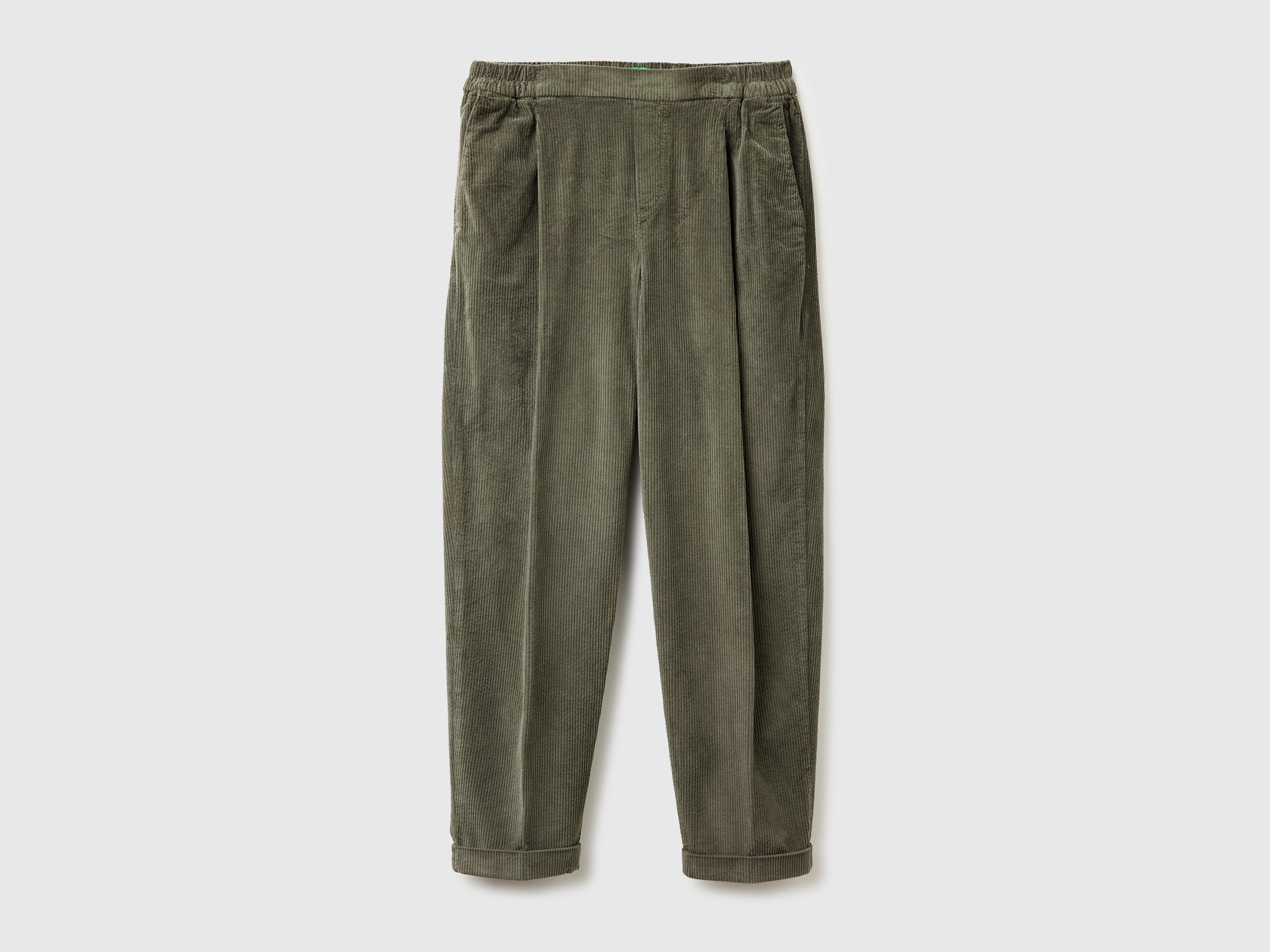 United Colors of Benetton Chinos in velvet with stretch waist pantalone