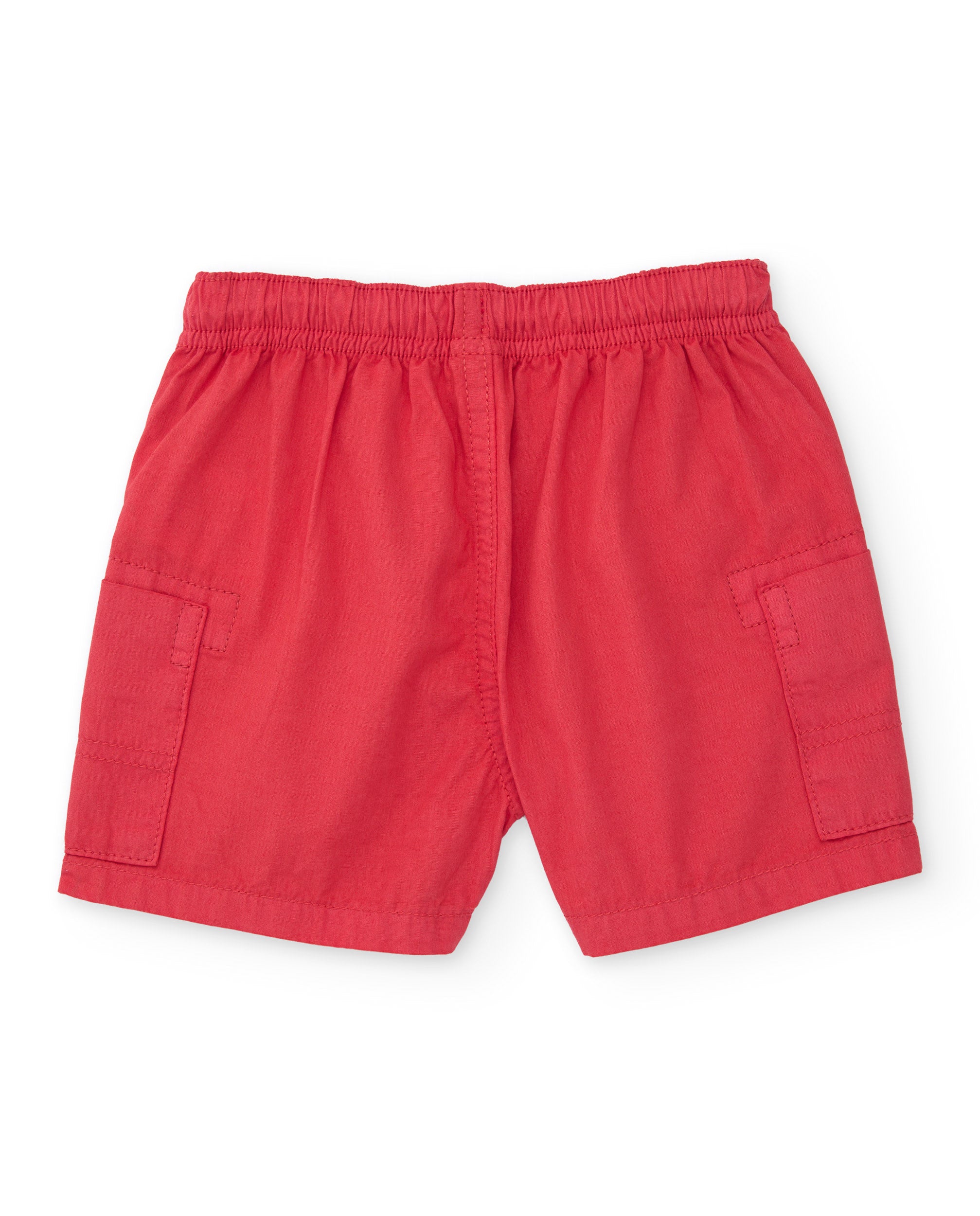 TucTuc Bermuda pantaloncini bimbo Rosso cargo tasche cotone