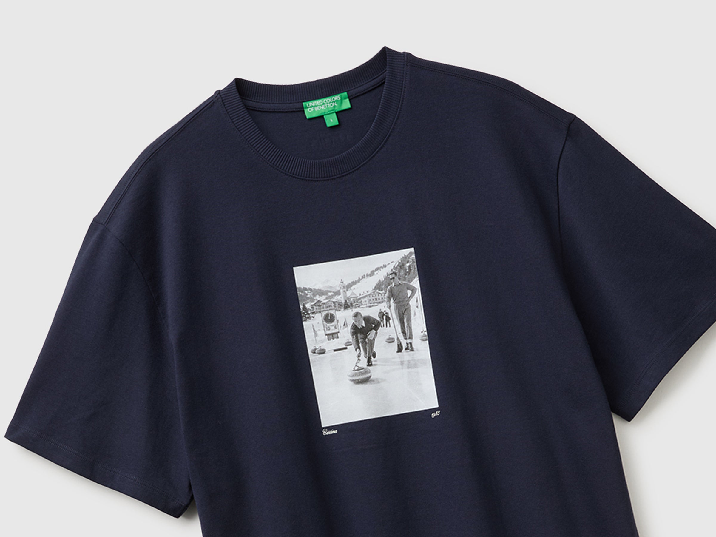 United Colors of Benetton T-shirt cotone bio stampa M