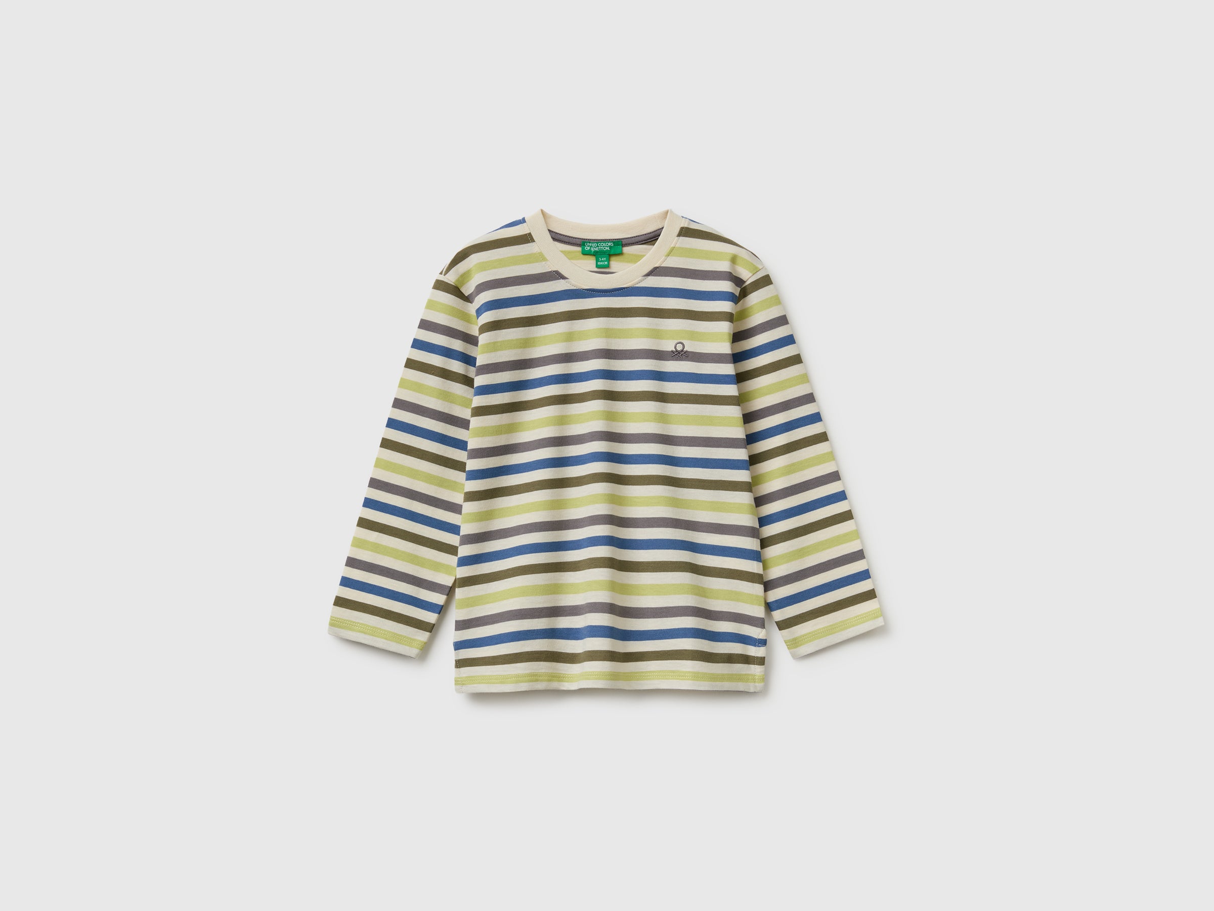 United Colors of Benetton Maglietta Rigata Bimbo Cotone Bio