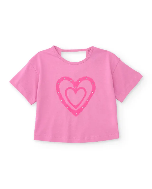 TucTuc Magliette T-Shirt Bimba Rosa Maniche Lunghe