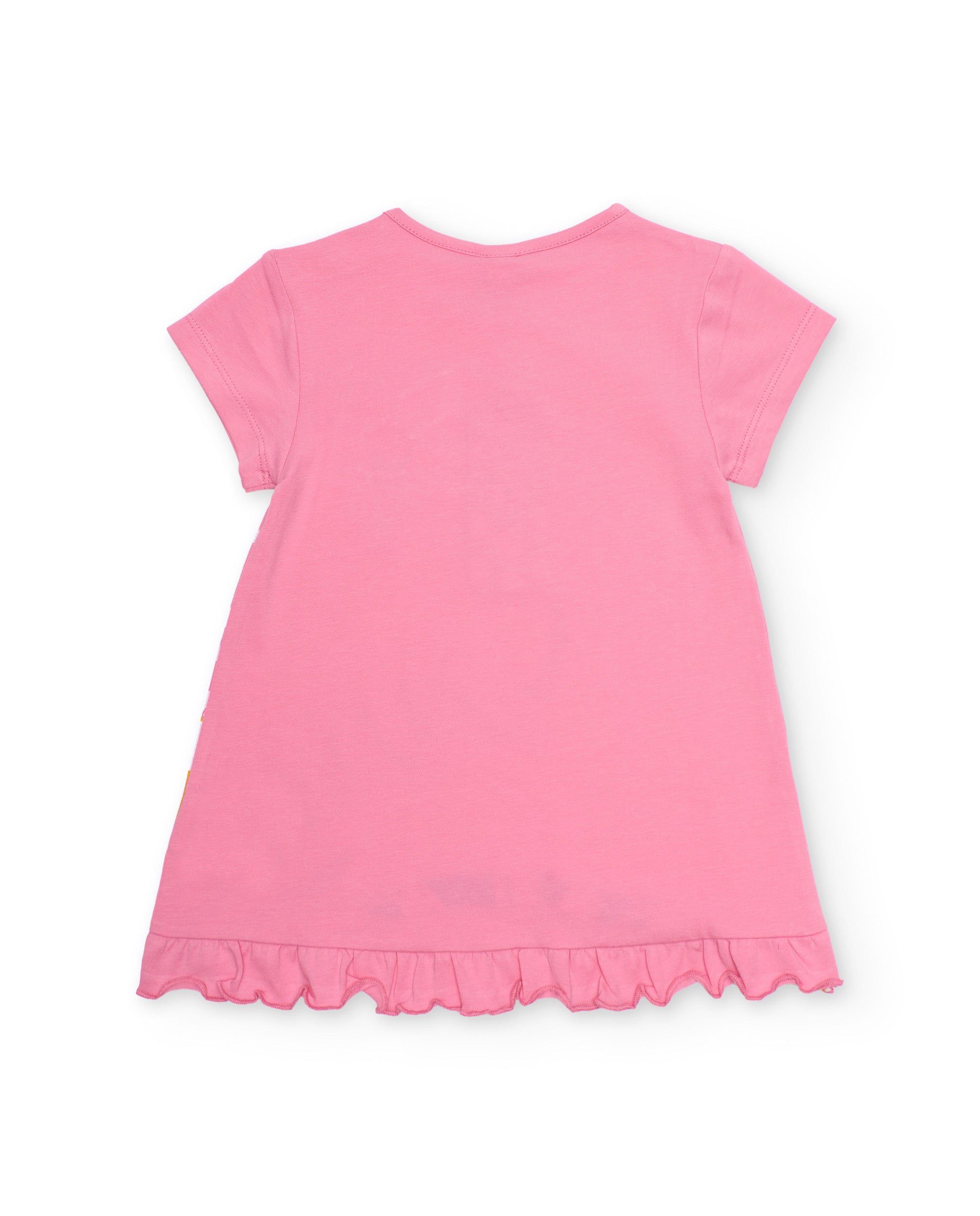 TucTuc Vestiti Abito Bambina Rosa Dinosauro Cotone