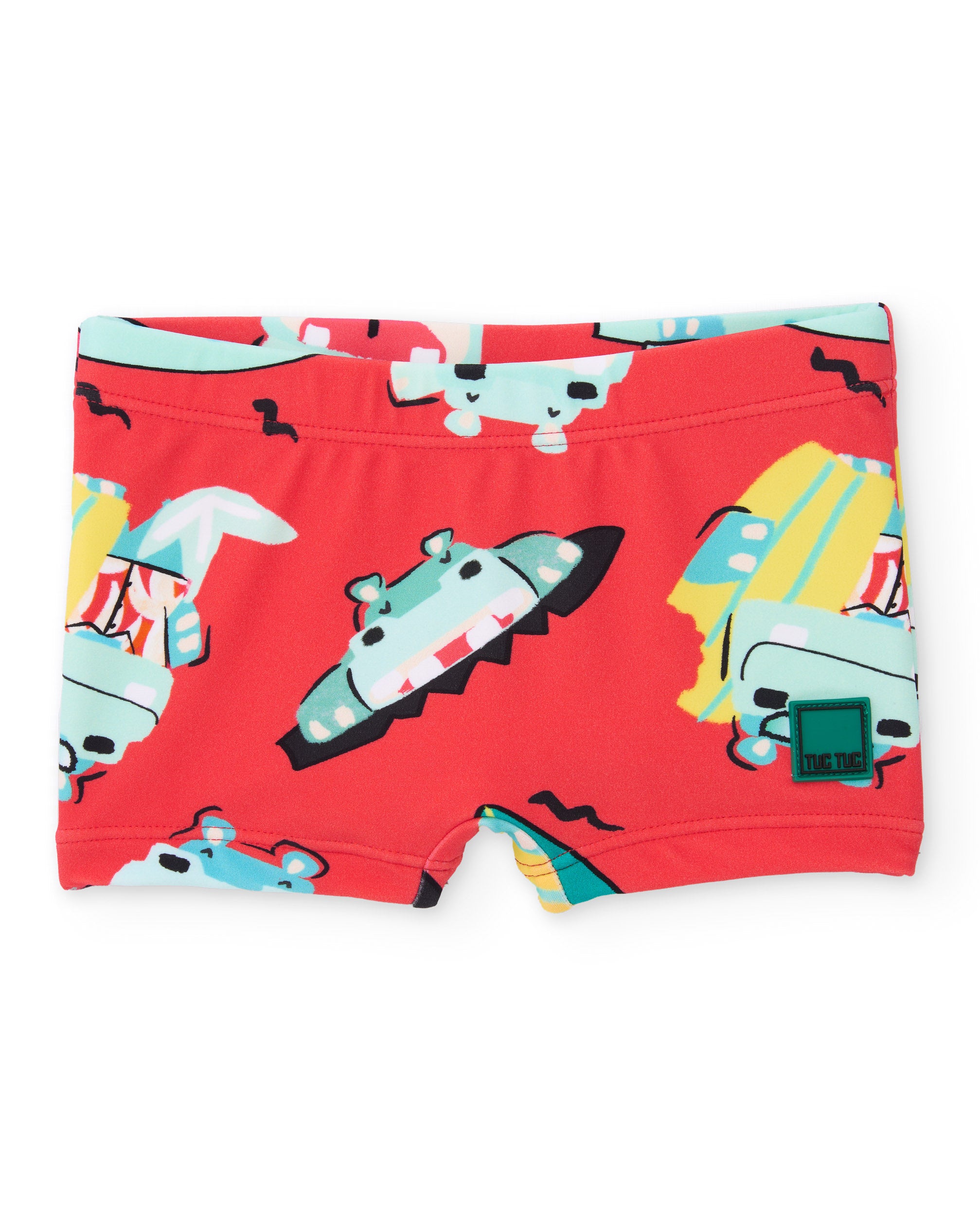 TucTuc Costumi boxer rosso stampa estiva taglie neonato-10A