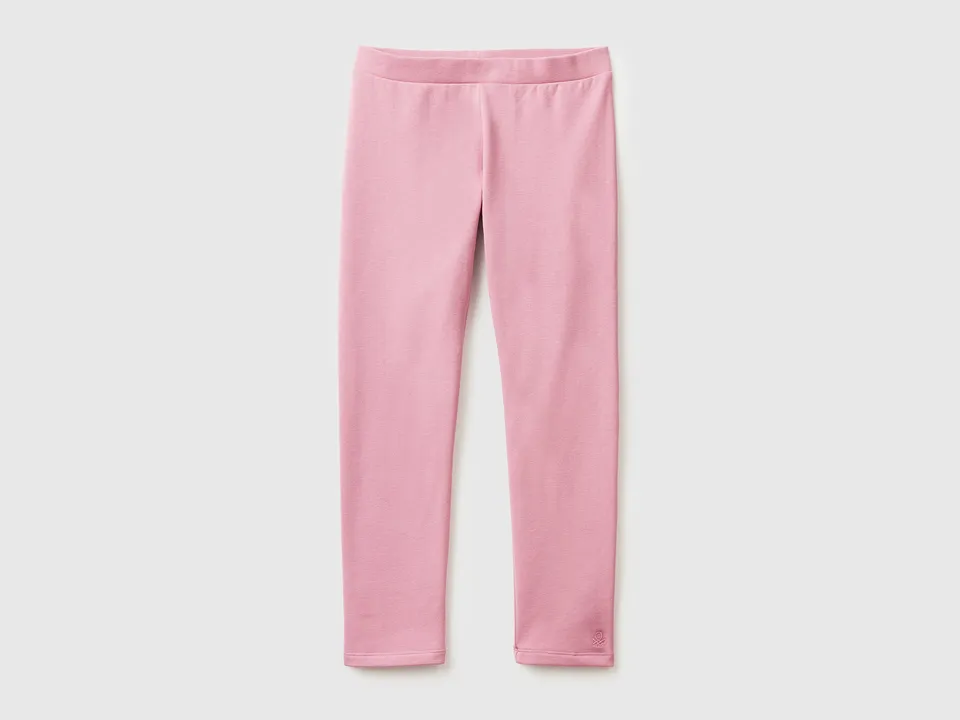 United Colors of Benetton leggings felpa cotone regular fit invernali