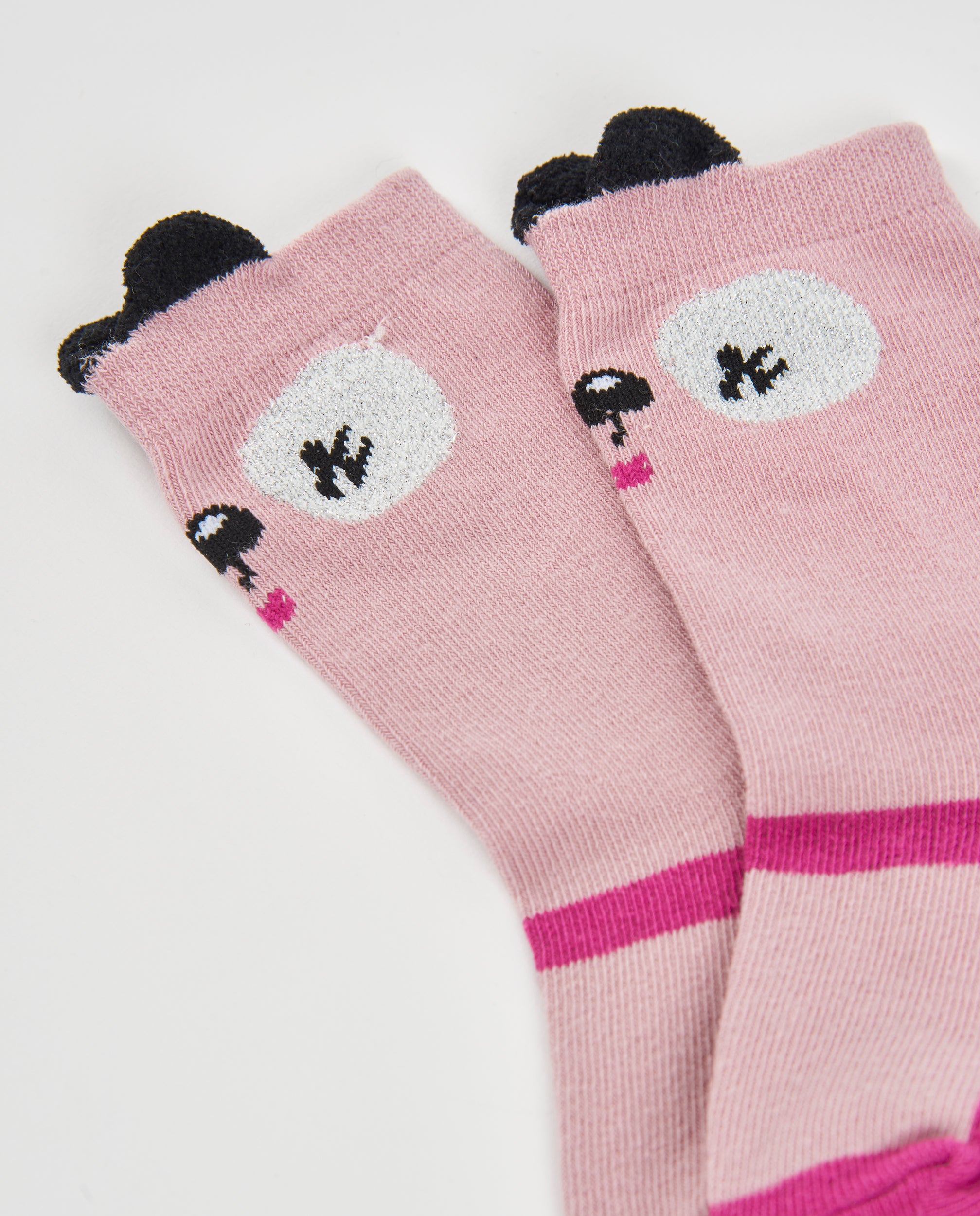 TucTuc Accessori Set Calzini Bambina Rosa 2 Paia Tricot