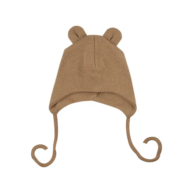 Woolly Organic Hat Teddy Ears cappello orsetto cotone bio