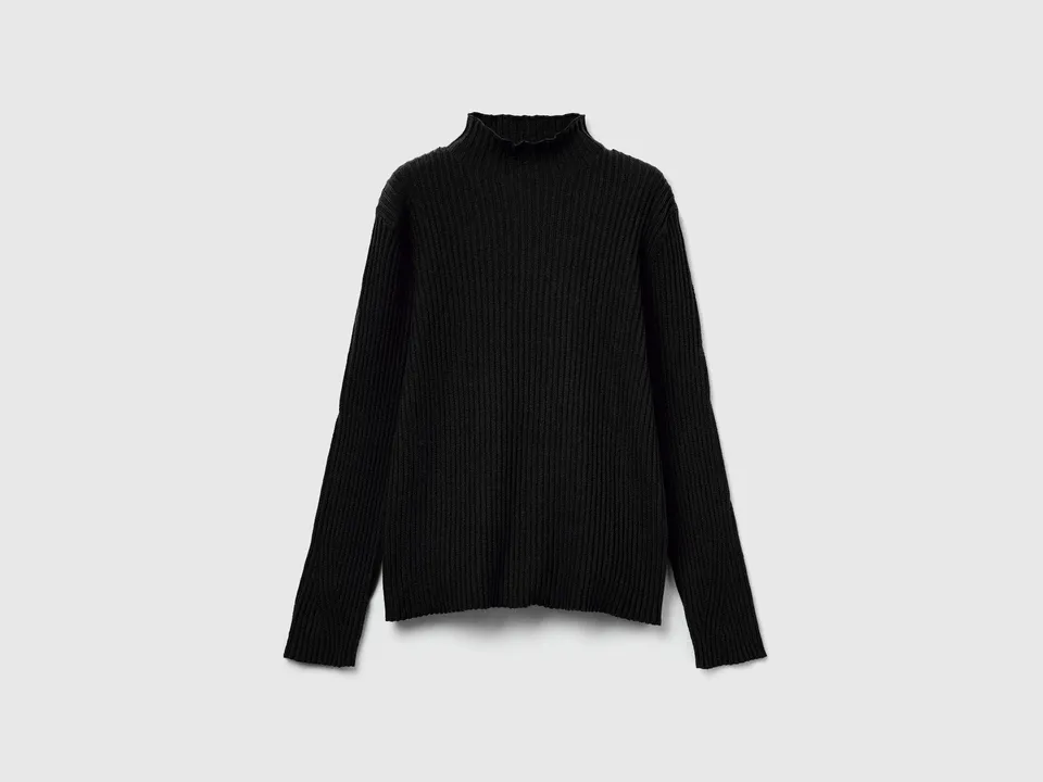 United Colors of Benetton Sweaters maglione dolcevita S misto cotone