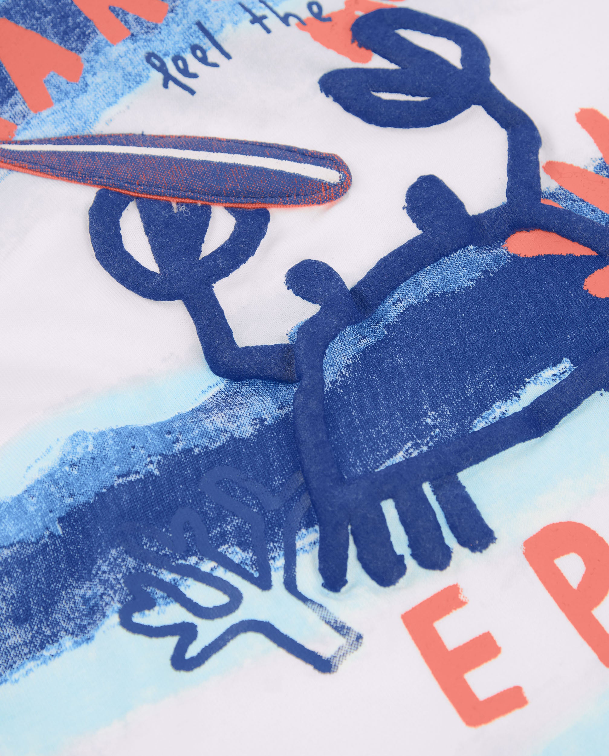 TucTuc Magliette t-shirt bambino cotone blu granchio