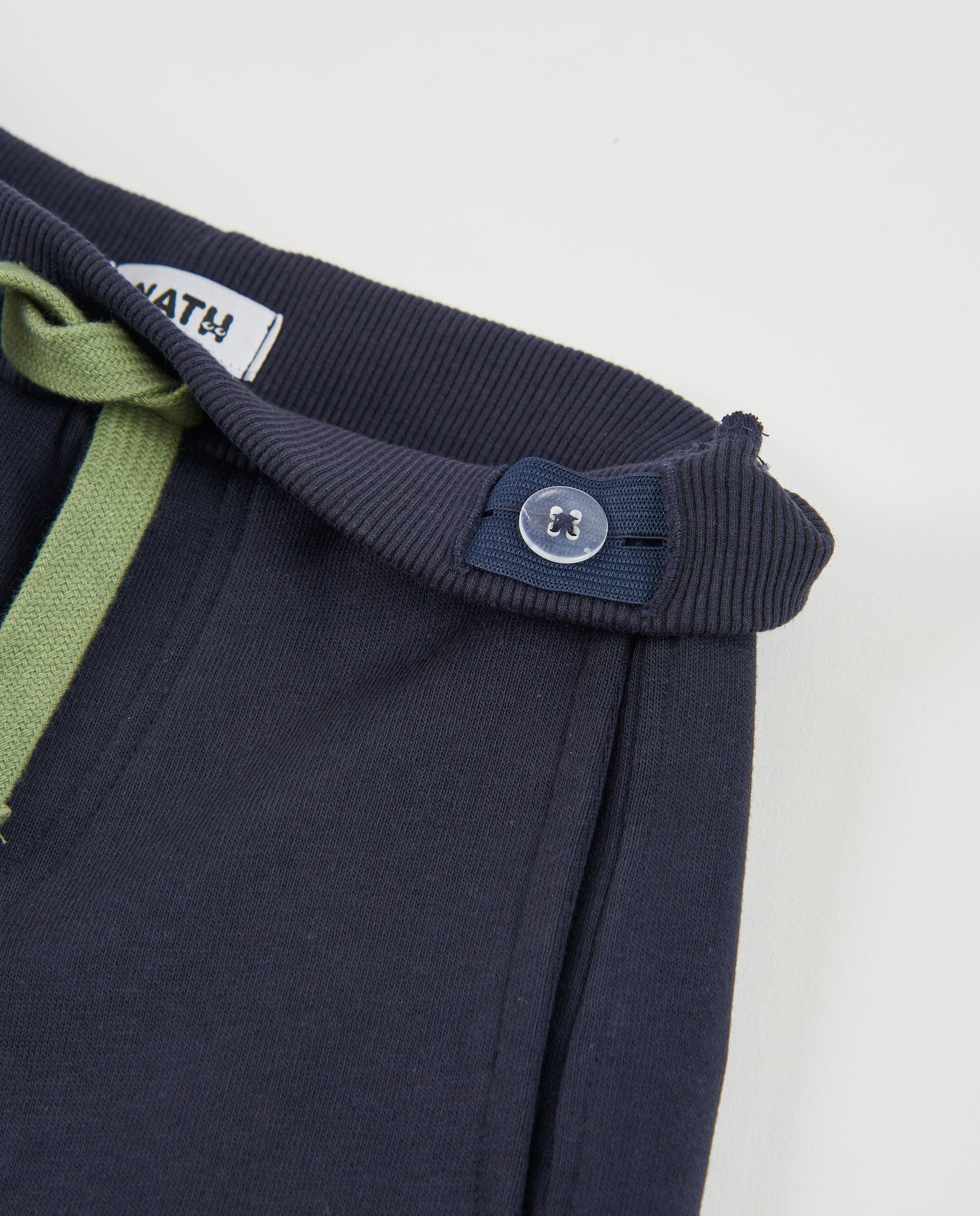TucTuc Pantaloni bambino blu felpa cargo elasticizzati
