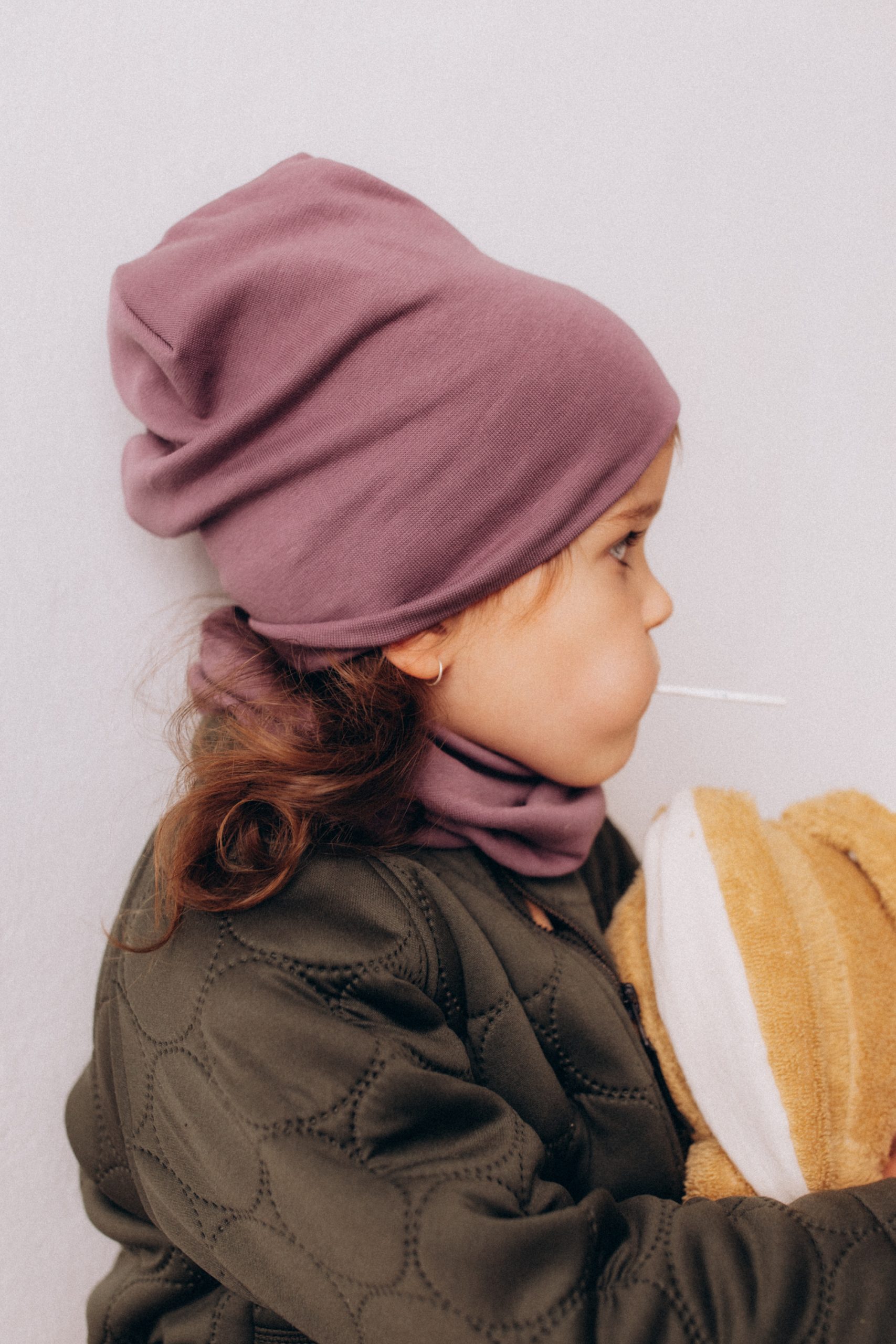 Woolly Organic Beanie Cappello Neonato Cotone Costina
