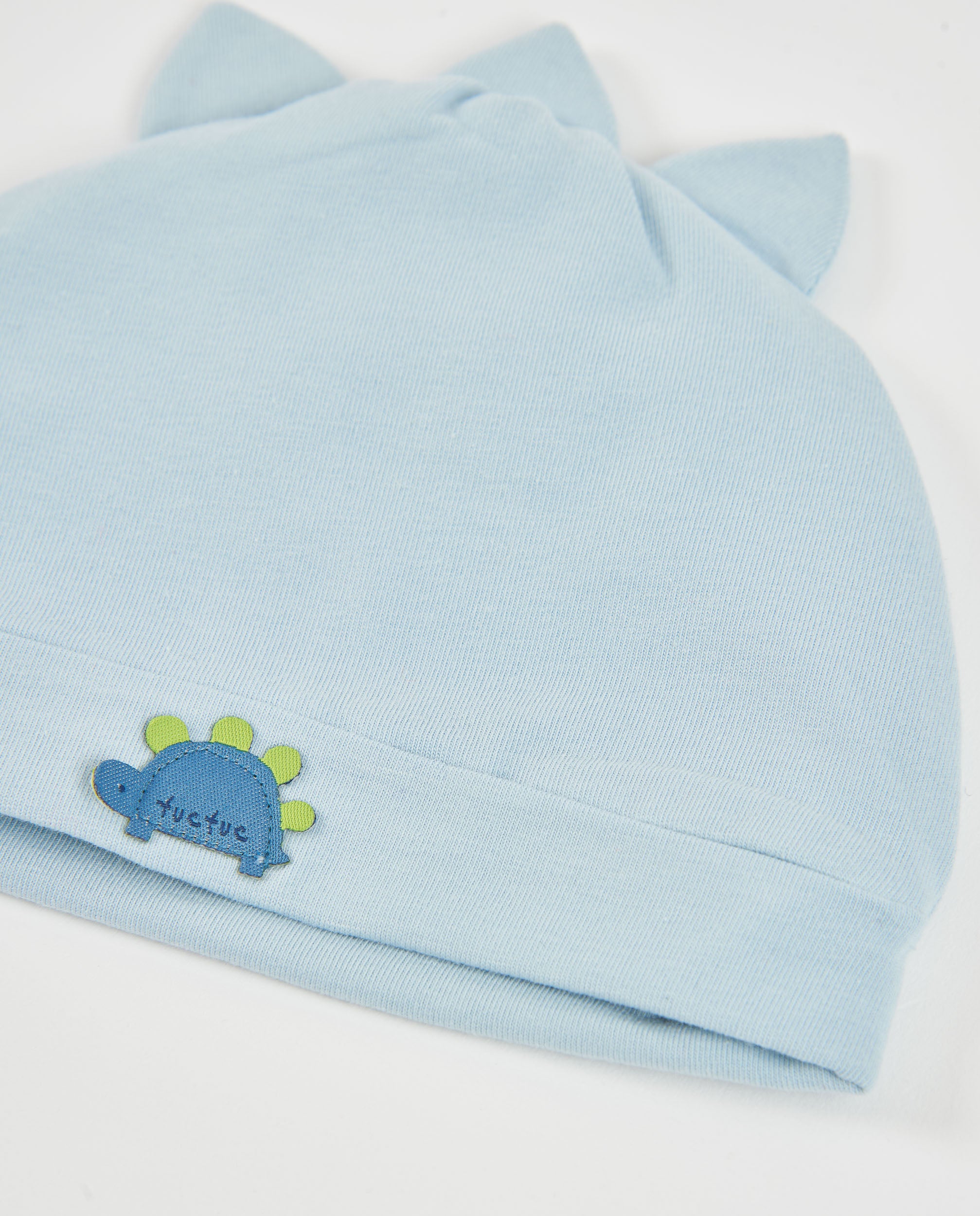TucTuc Accessori cappellino neonato azzurro cotone dinosauro