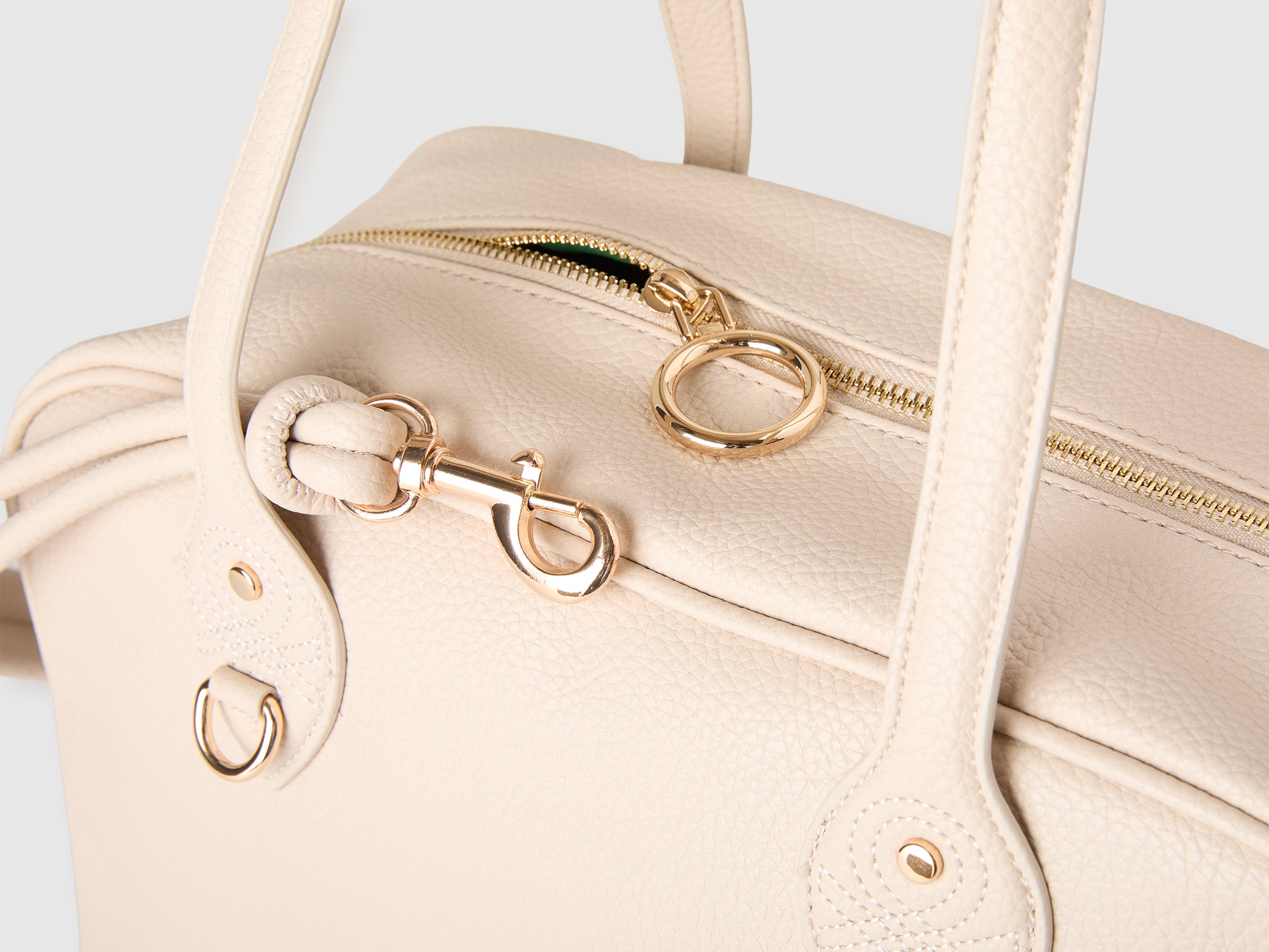 United Colors of Benetton Bowling Bag borsa OS tessuto spalmato