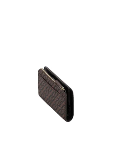Liu Jo AF6193 E1137 portafoglio similpelle moro nero tinta unita