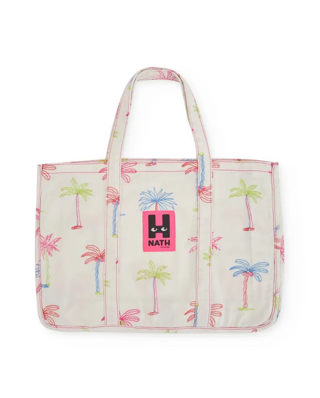 TucTuc Accessori borsa bambina bianco palme taglia unica