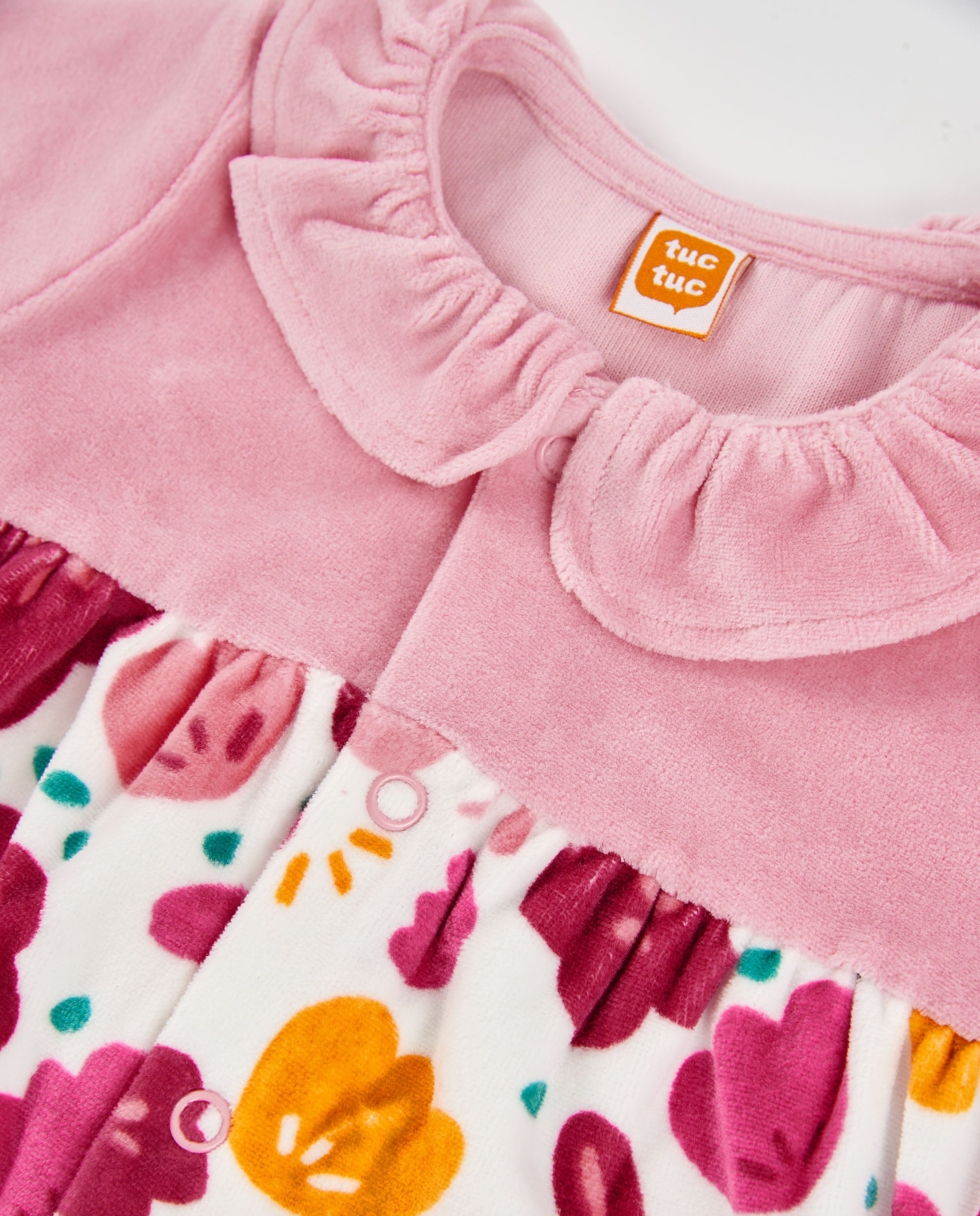 TucTuc Tutine tutina cotone rosa neonata fiori 0-24M