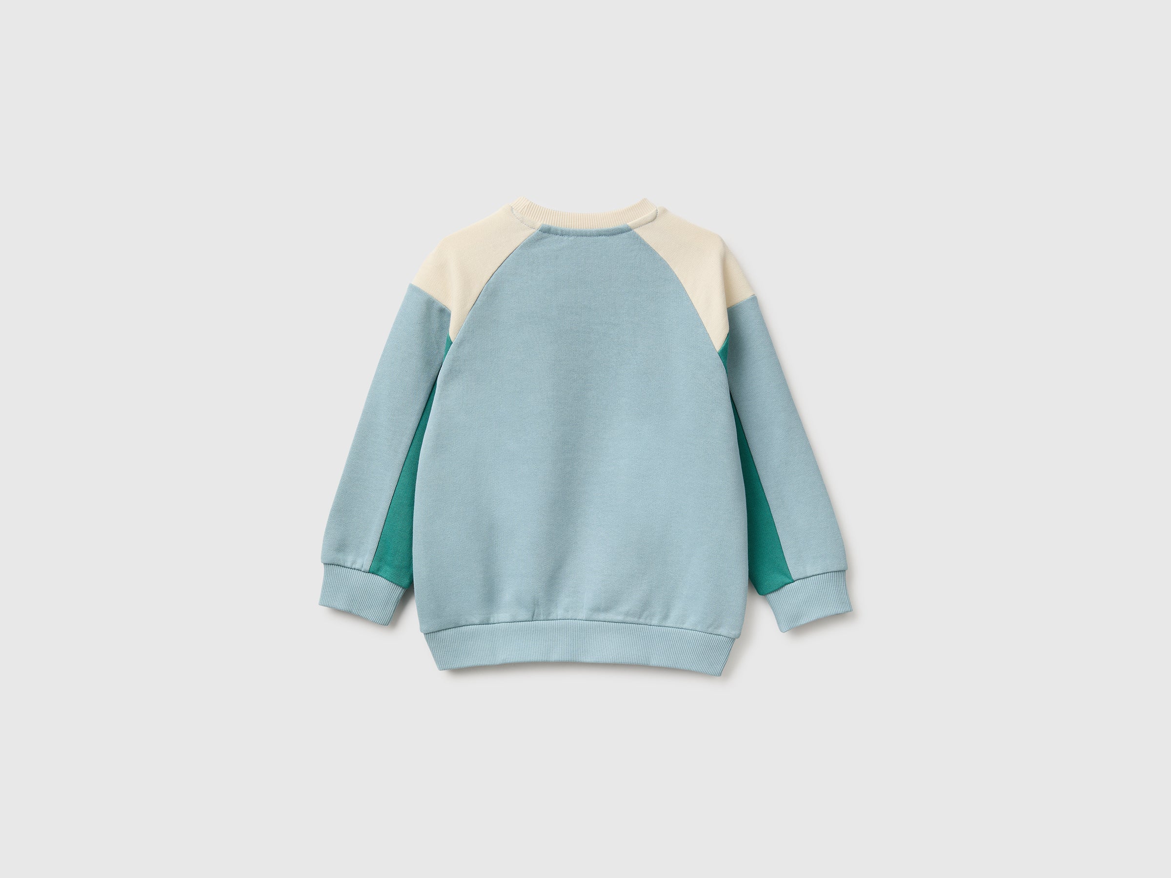 United Colors of Benetton felpa bambino color block cotone bio