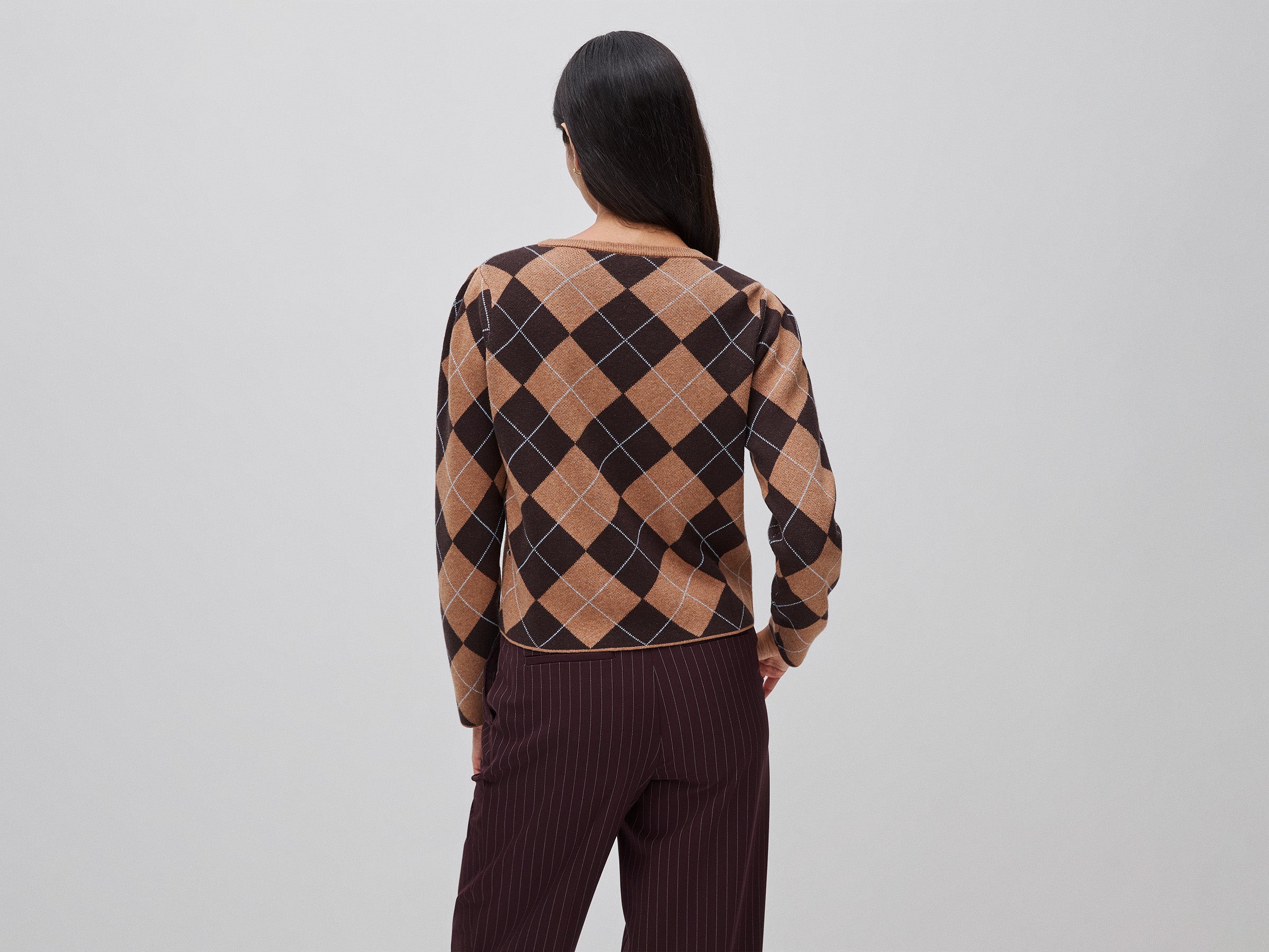 Benetton maglione rombi cotone taglia M