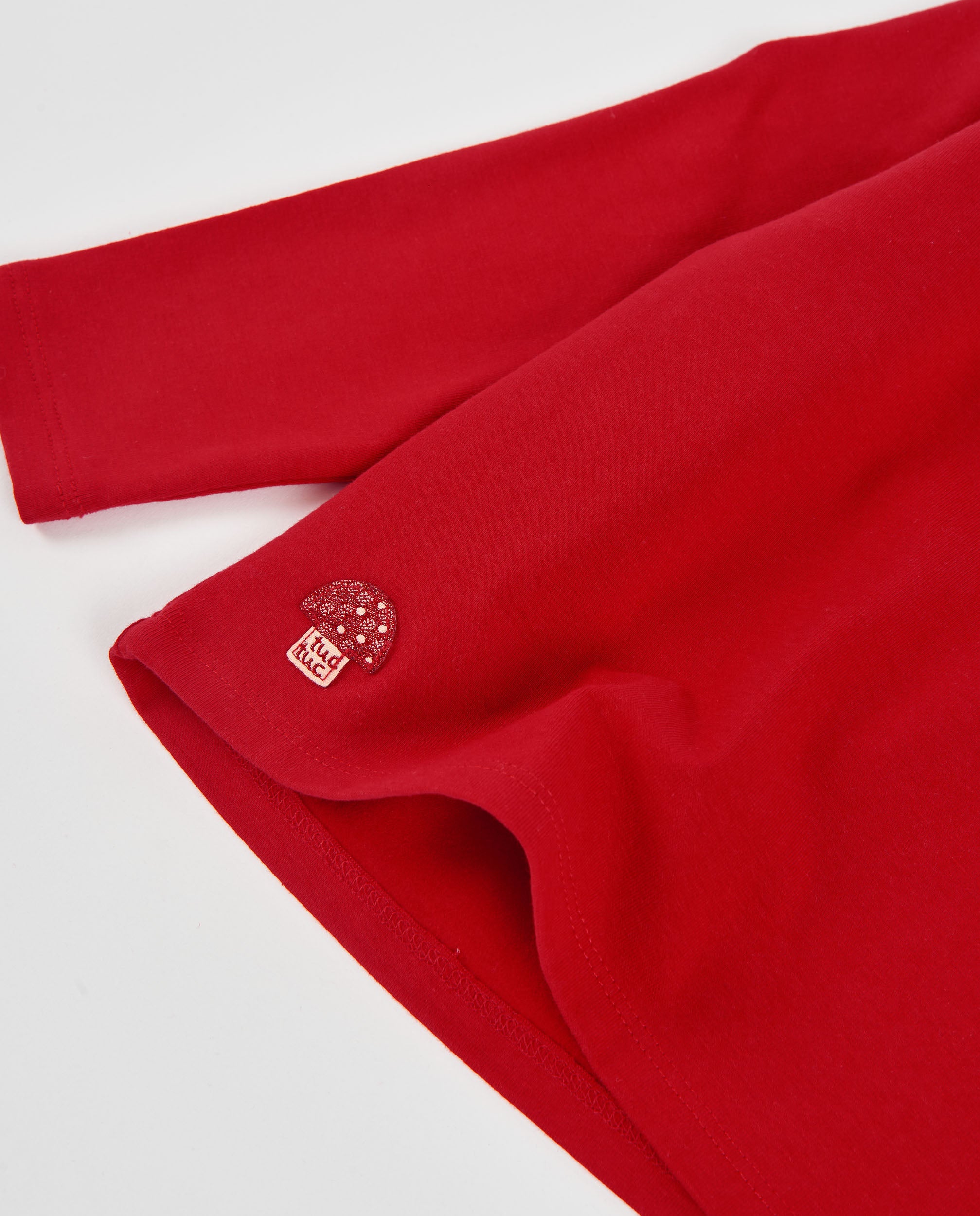 TucTuc Magliette maglia bambina rosso cuore pois