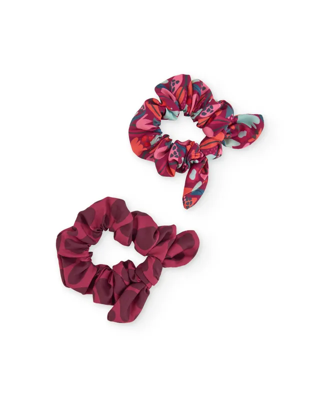 TucTuc Accessori Elastici Capelli Bambina Bordeaux 2 Pezzi