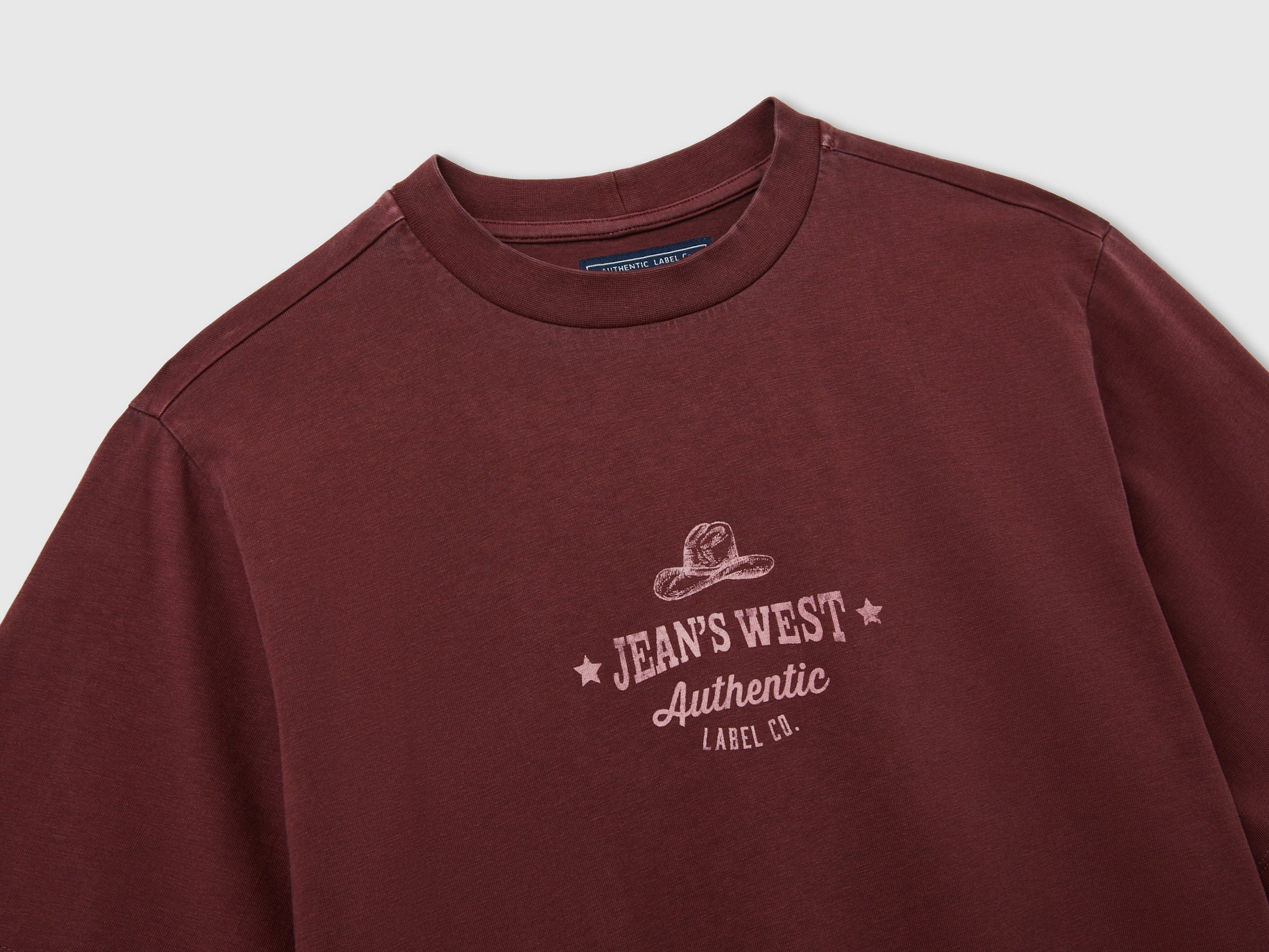 Benetton T-Shirts and Tops T-shirt over-fit western maglietta cotone