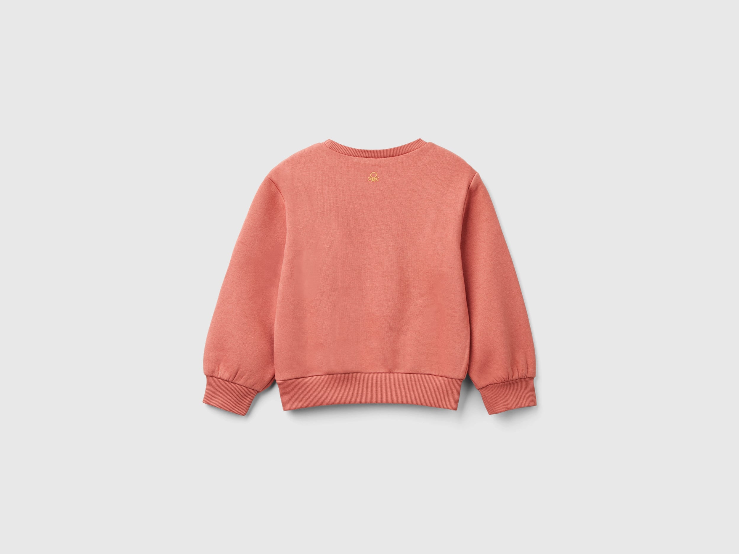 Benetton Sweatshirts felpa girocollo cotone patch bimba