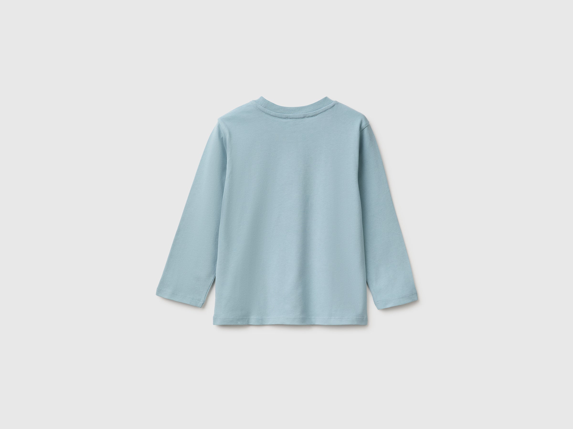 United Colors of Benetton t-shirt bimbo 104 cotone bio manica lunga