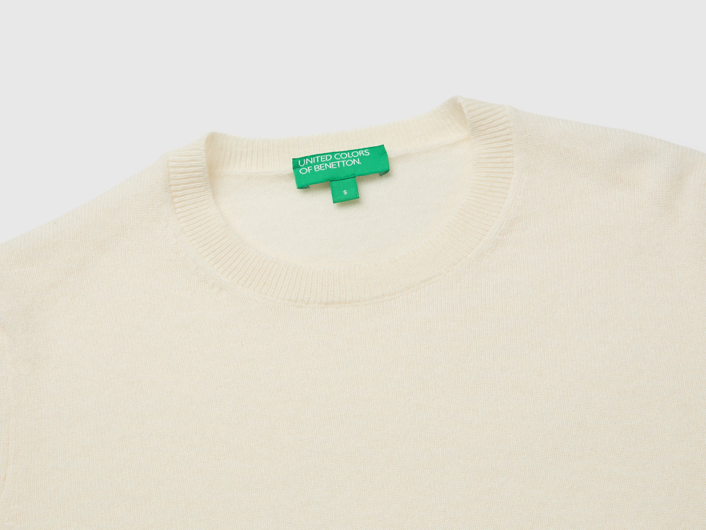 United Colors of Benetton Sweaters Maglione Cashmere Crema M