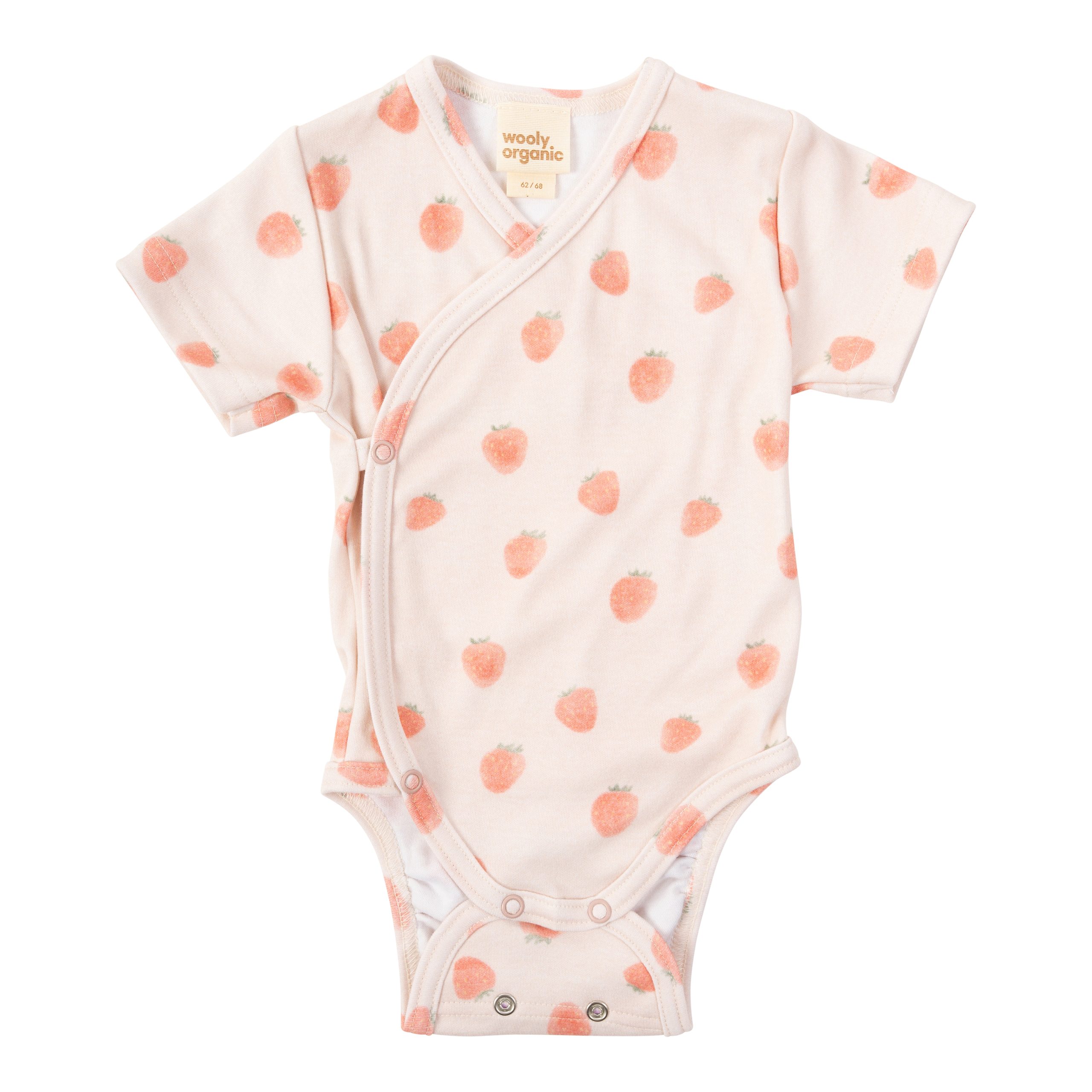 Woolly Organic Wrap Bodysuit body manica corta cotone SS26