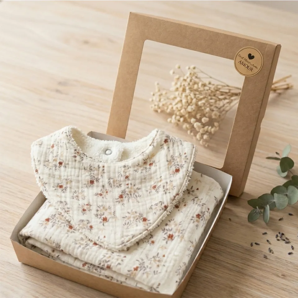 Petite Citrouille Les Essentiels Aby box bavaglio mussola cotone