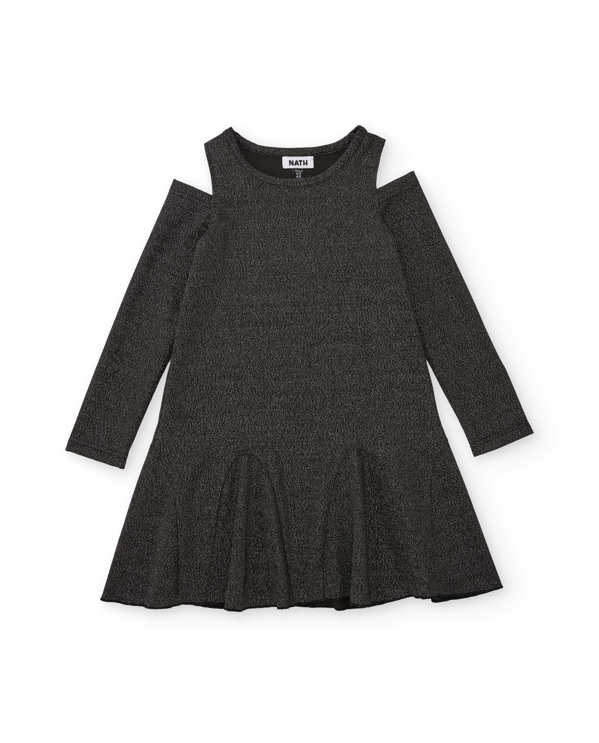 TucTuc Vestiti abito bambina grigio spalle scoperte