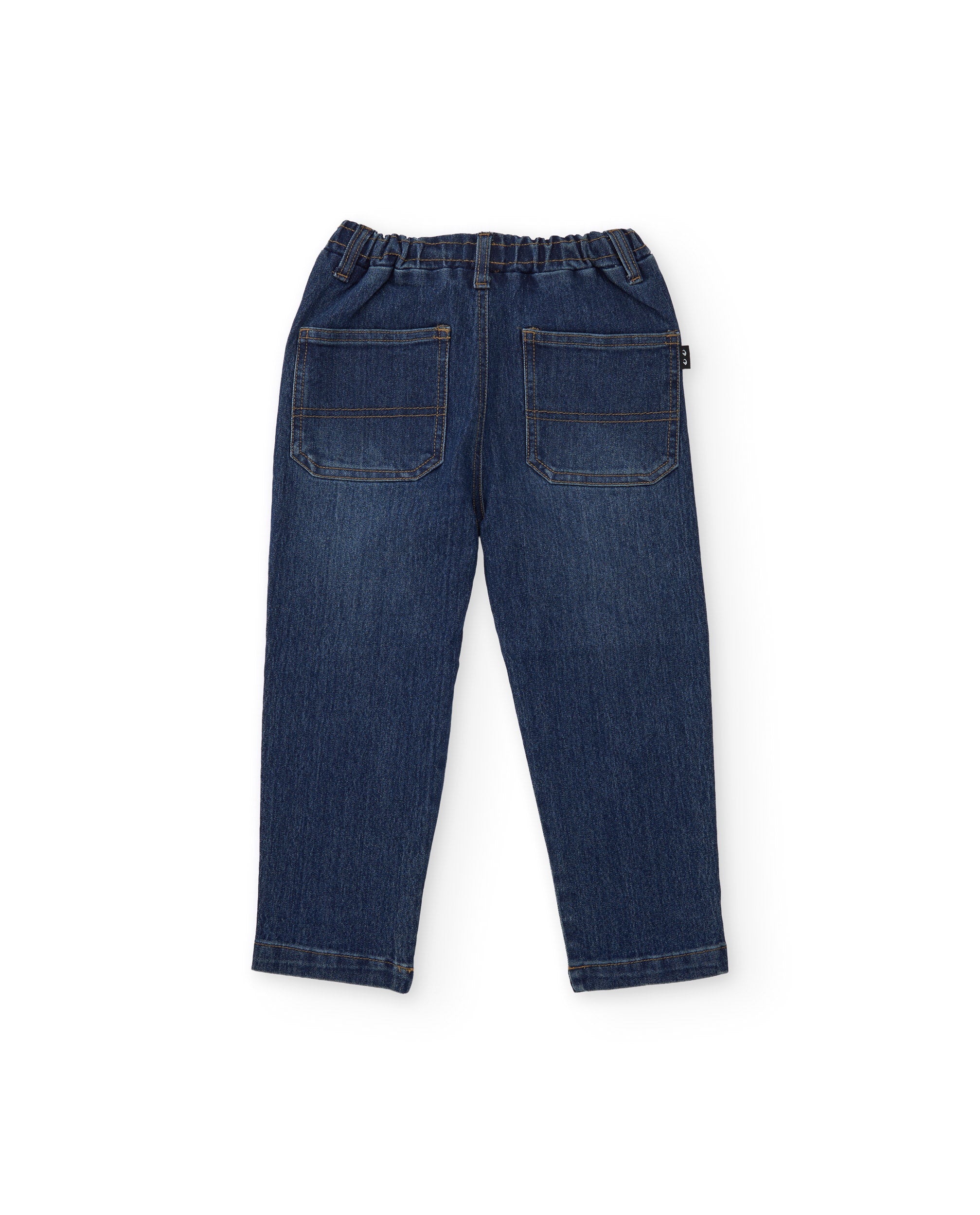 TucTuc Pantaloni Jeans bimbo blu dritto elastico