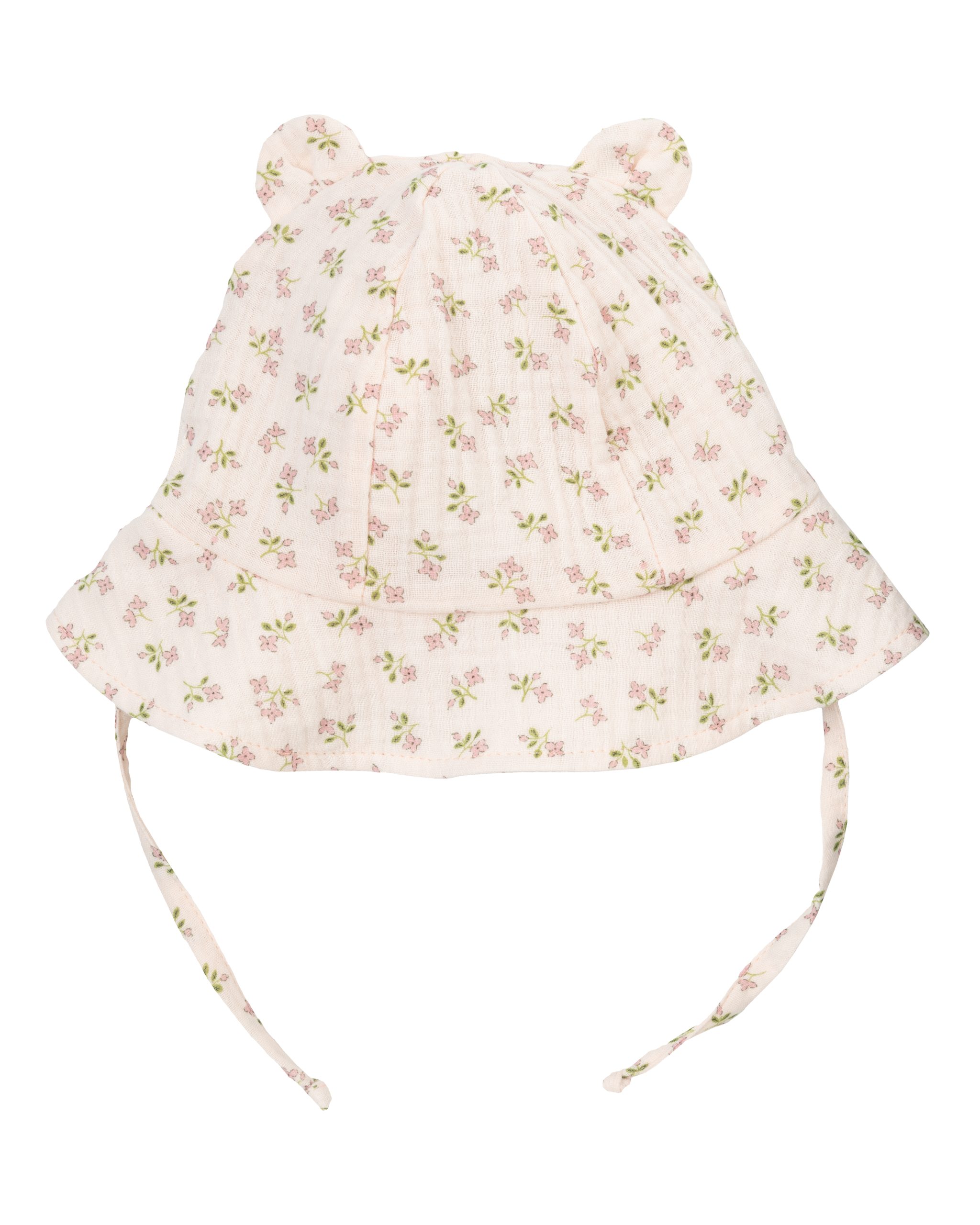 Woolly Organic Teddy Ears SS27 cappello neonato mussola Ecru
