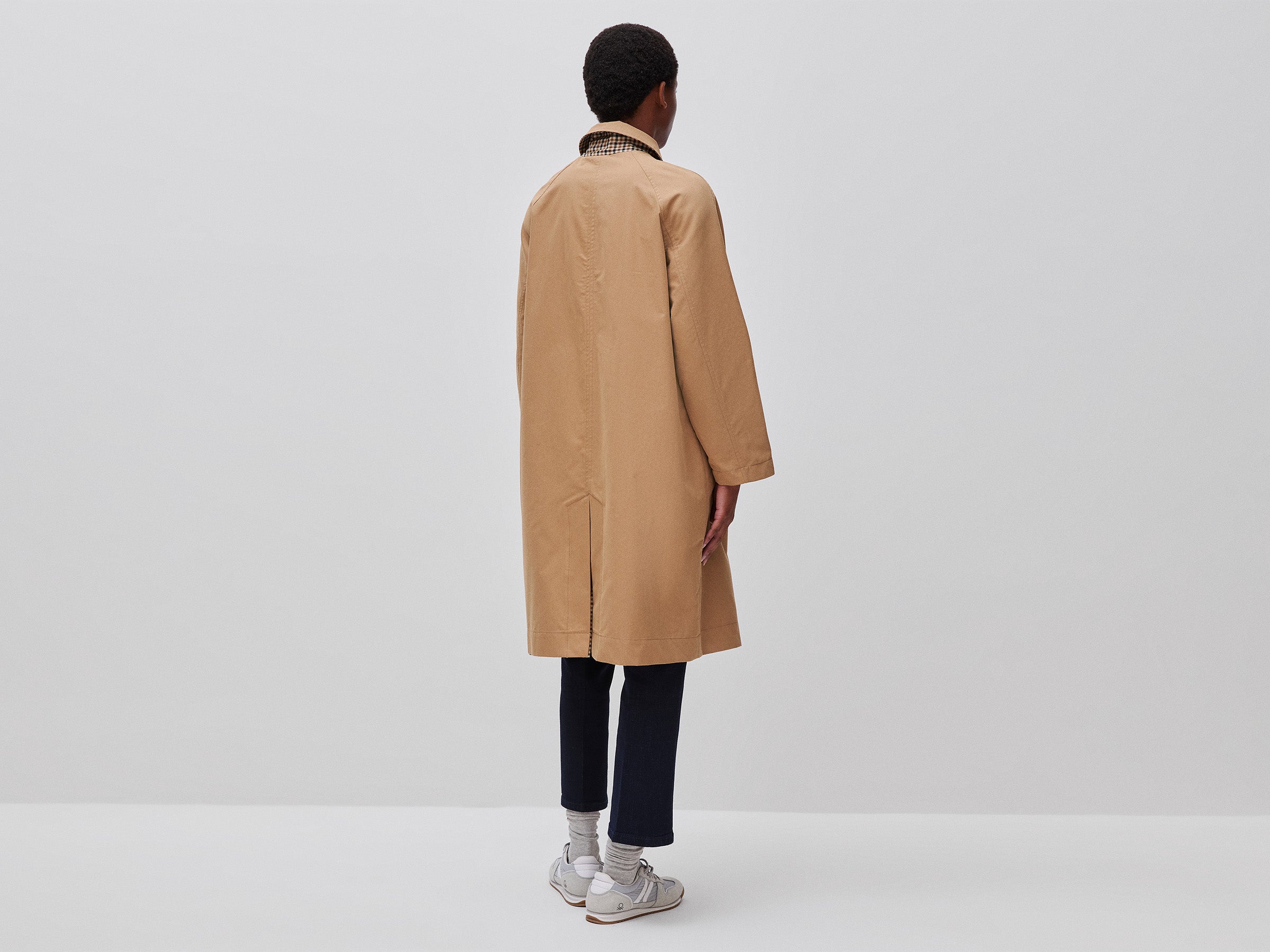 United Colors of Benetton Jackets and Coats trench lungo reversibile quadri