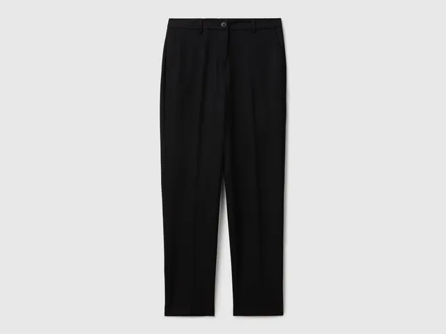United Colors of Benetton pantaloni dritti viscosa stretch