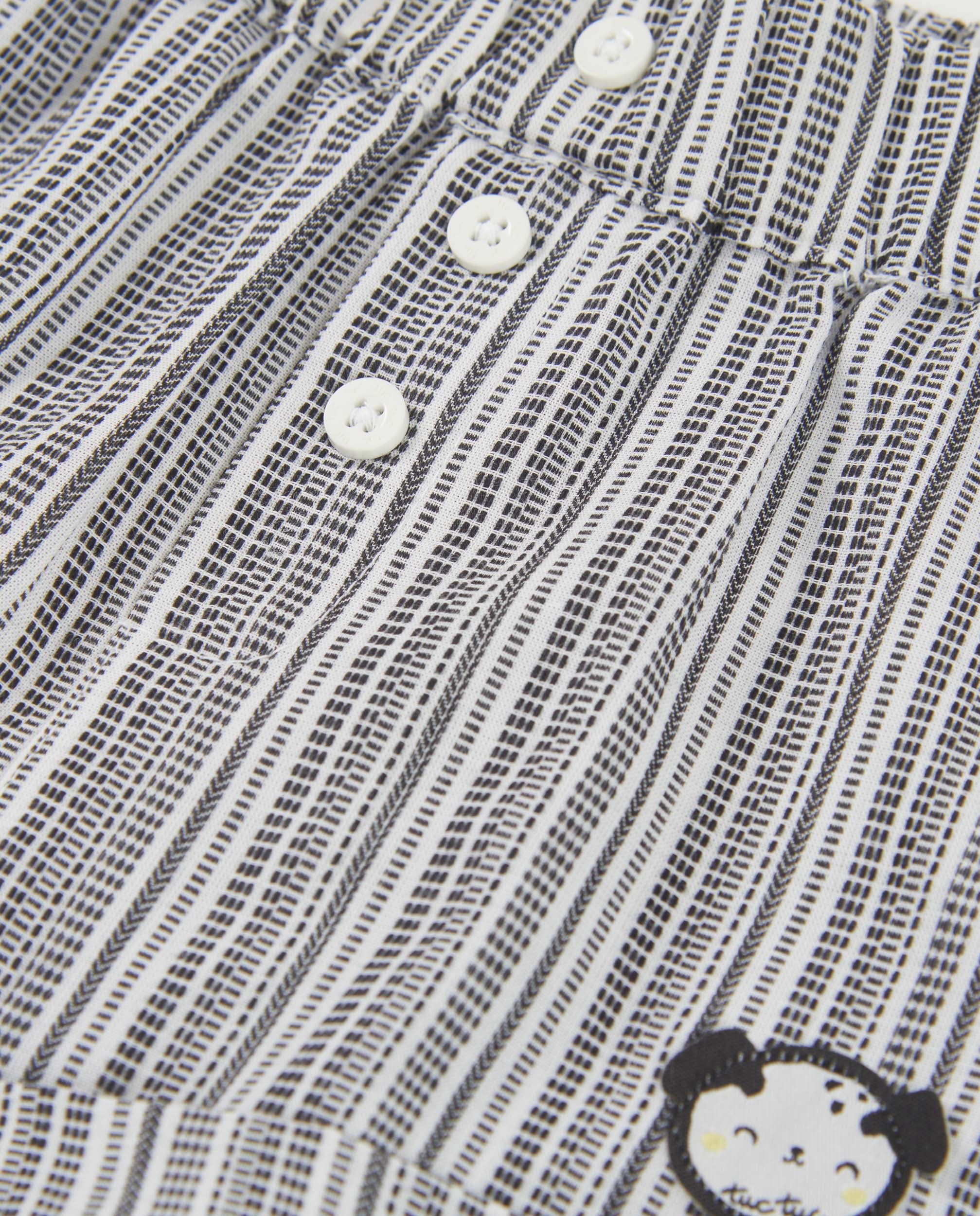 TucTuc Completo neonato bermuda camicia completo bianco righe