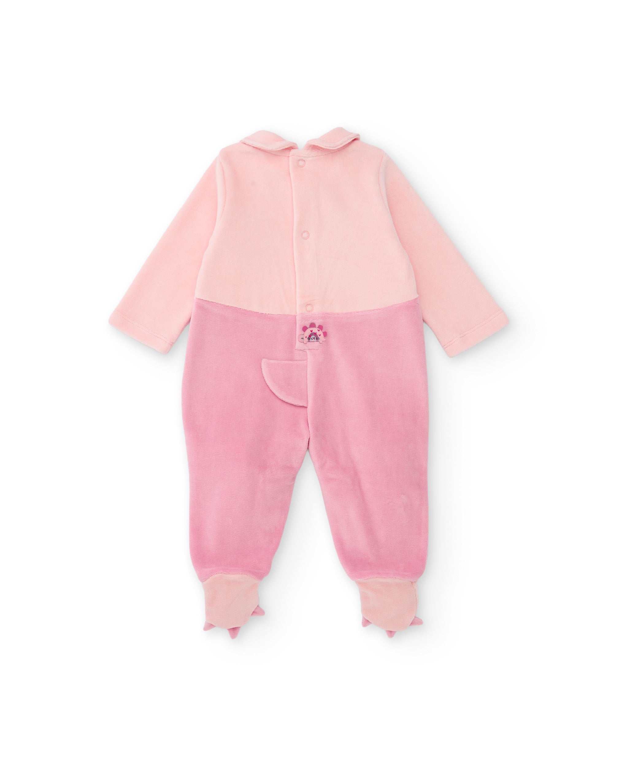 TucTuc Tutine pagliaccetto neonata dinosauro rosa felpa